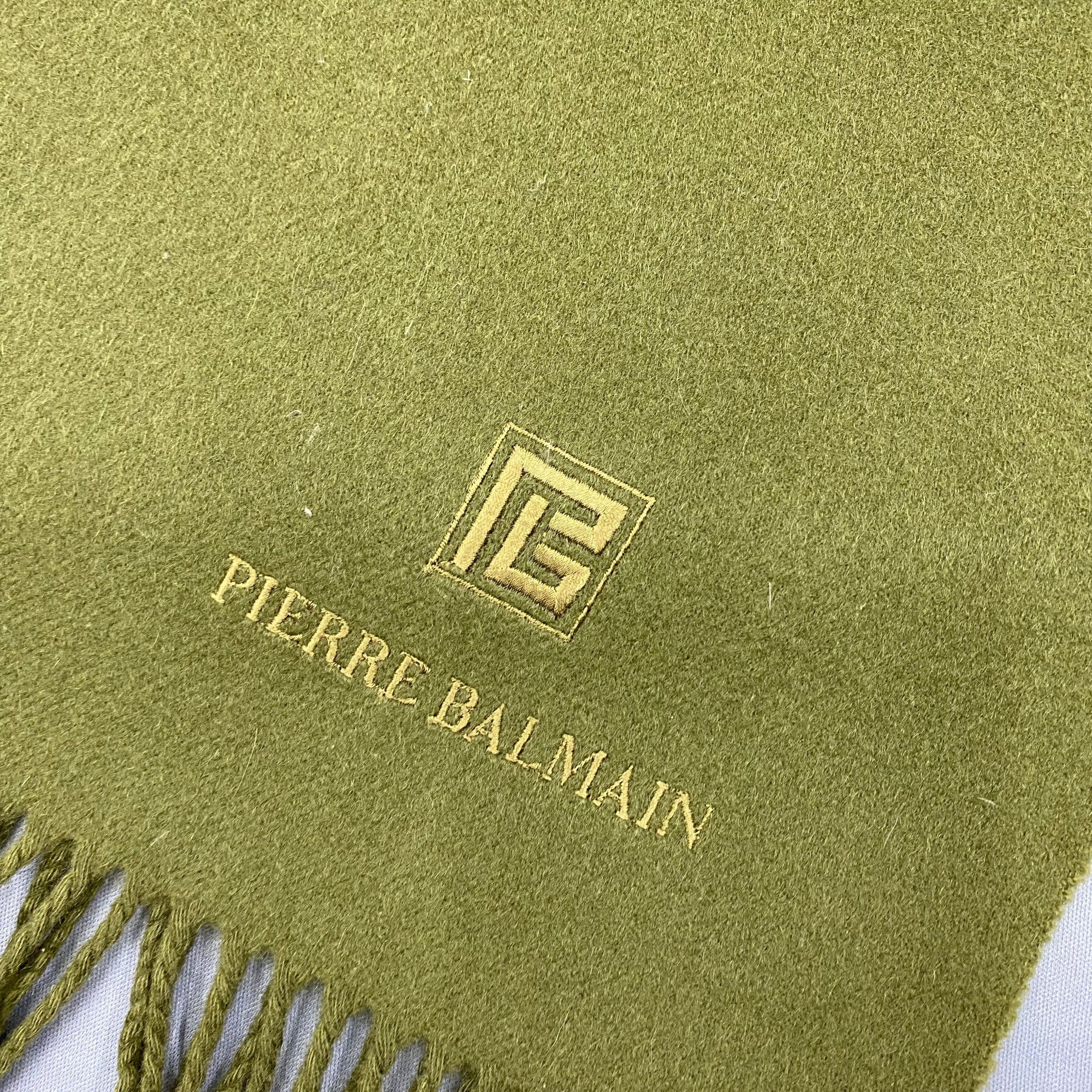 Pierre Balmain Vintage Pierre Balmain Scarf Muffler Wool Fringe Scarves Size ONE SIZE - 4 Thumbnail
