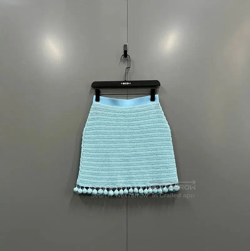 Burberry Burberry Summer Blue Cotton Skirt. Size 23" - 1 Thumbnail