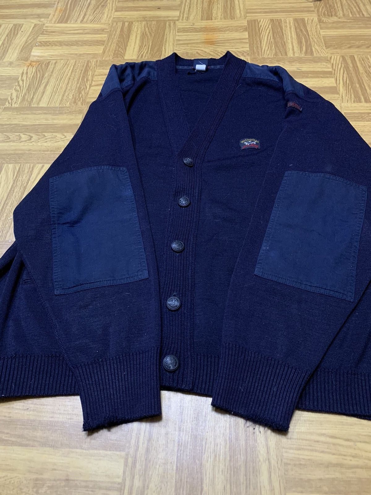 Paul & Shark × Vintage Paul And Shark Yachting Cardigan Mens Large Navy Blue Size US L / EU 52-54 / 3 - 13 Thumbnail