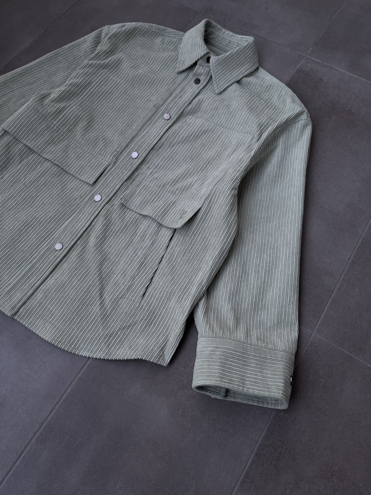 Solid Homme × Wooyoungmi !DS! SS22 Wooyoungmi Green Corduroy Jacket Size US XL / EU 56 / 4 - 9 Thumbnail