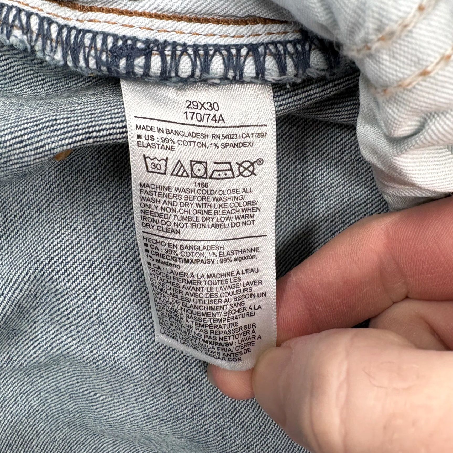 Old Navy Old Navy Jeans Mens 29x30 Blue Medium Wash Relaxed Straight Denim NWT Built-In Flex Size US 29 - 6 Thumbnail