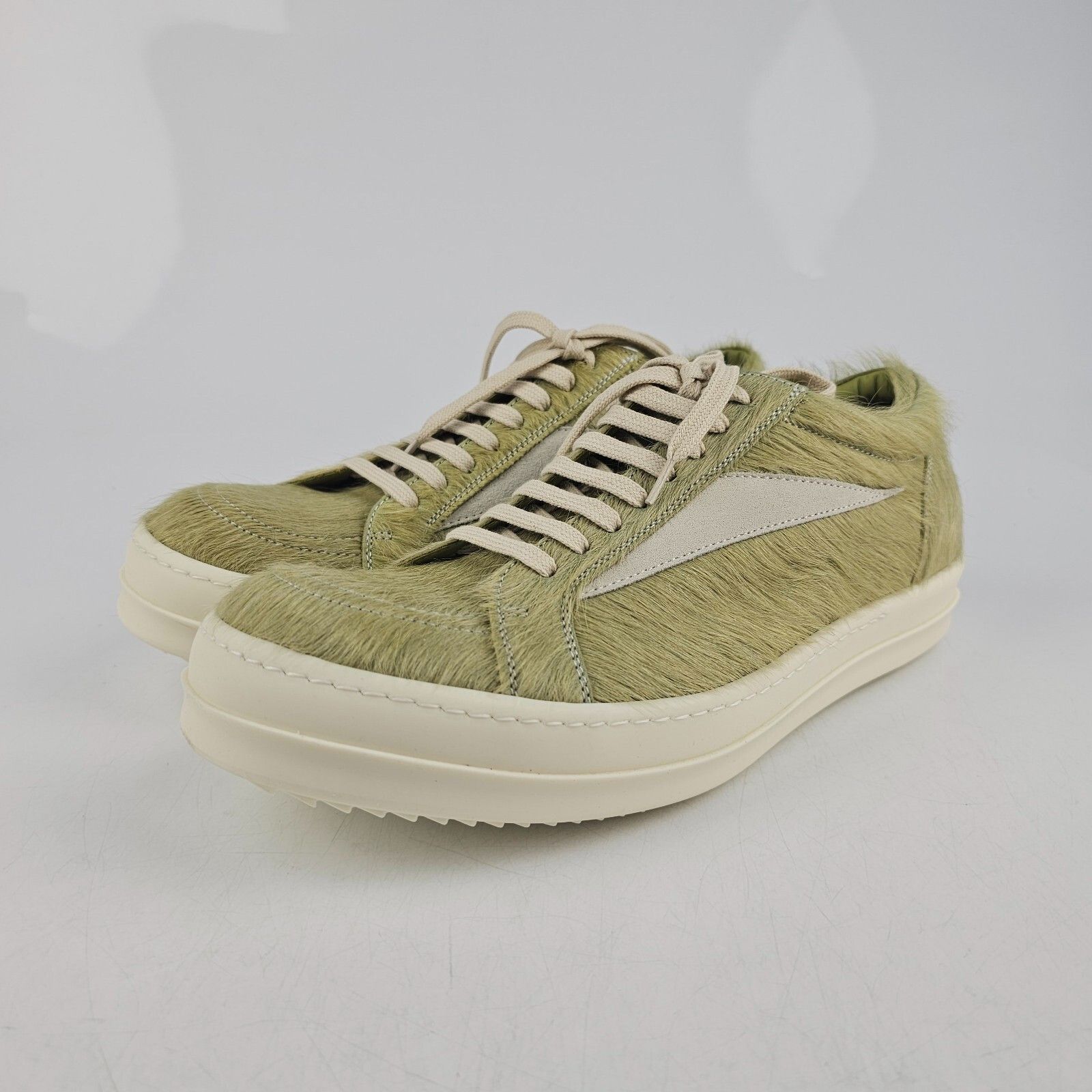 Rick Owens Acid Green Pony Hair Vans Vintage Sneakers | Grailed