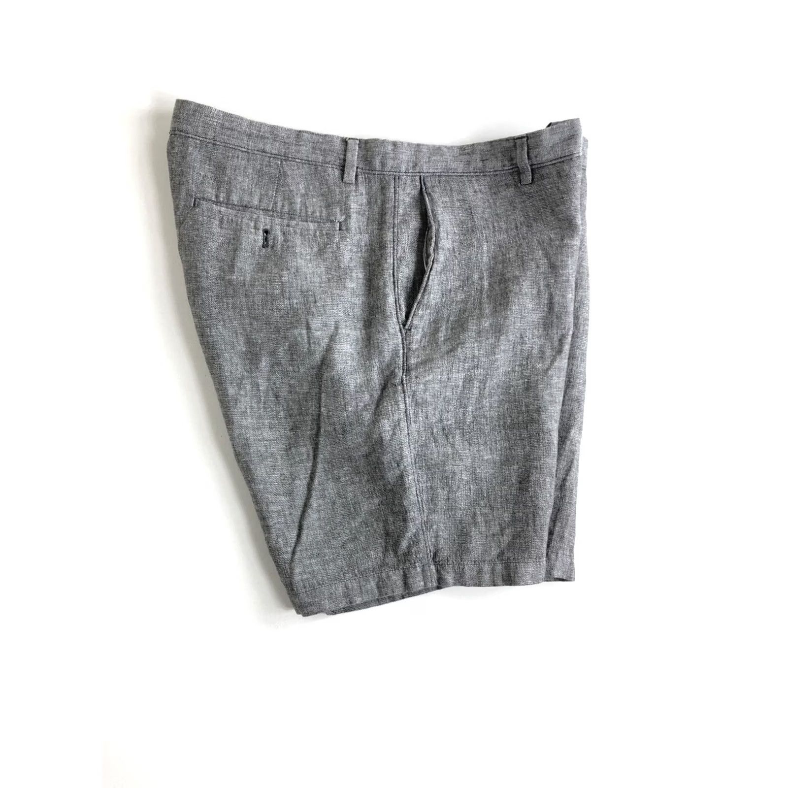 Banana Republic Banana Republic Aiden Short Men 38 Gray Chino Shorts S120 Casual Regular Pockets Slash Pocket Flat Front Zip Marker Size US 38 / EU 54 - 3 Thumbnail