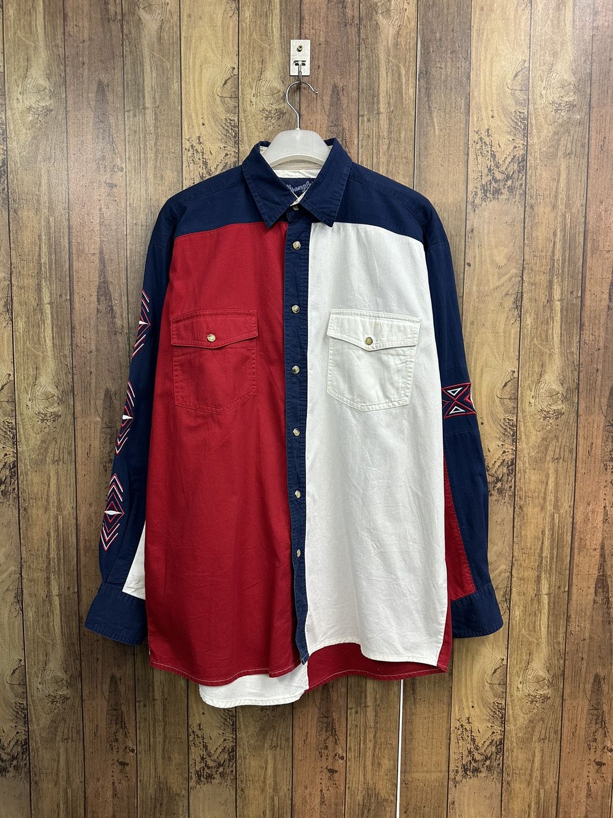 Wrangler Vintage Wrangler Western Shirt 3 Tones A465 Size US M / EU 48-50 / 2 - 1 Thumbnail