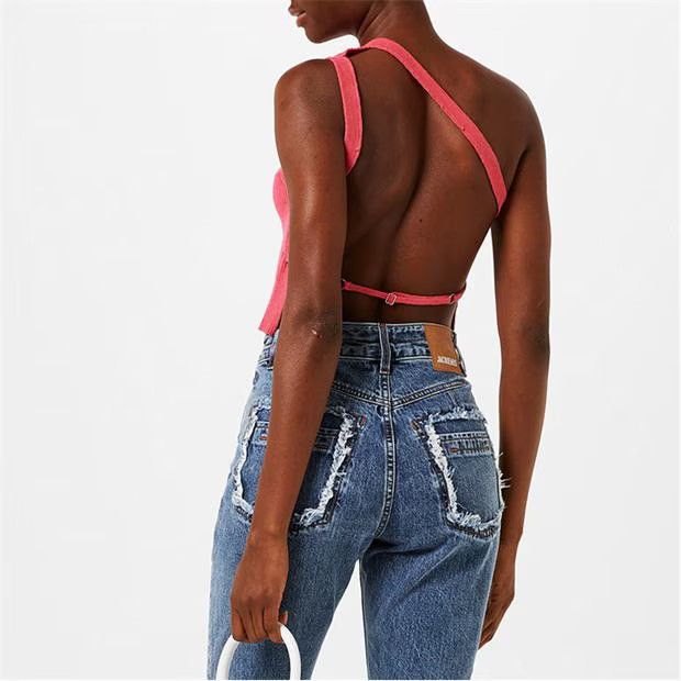 Jacquemus o1g2r1mq1024 Crop Top in Pink Size M / US 6-8 / IT 42-44 - 4 Thumbnail