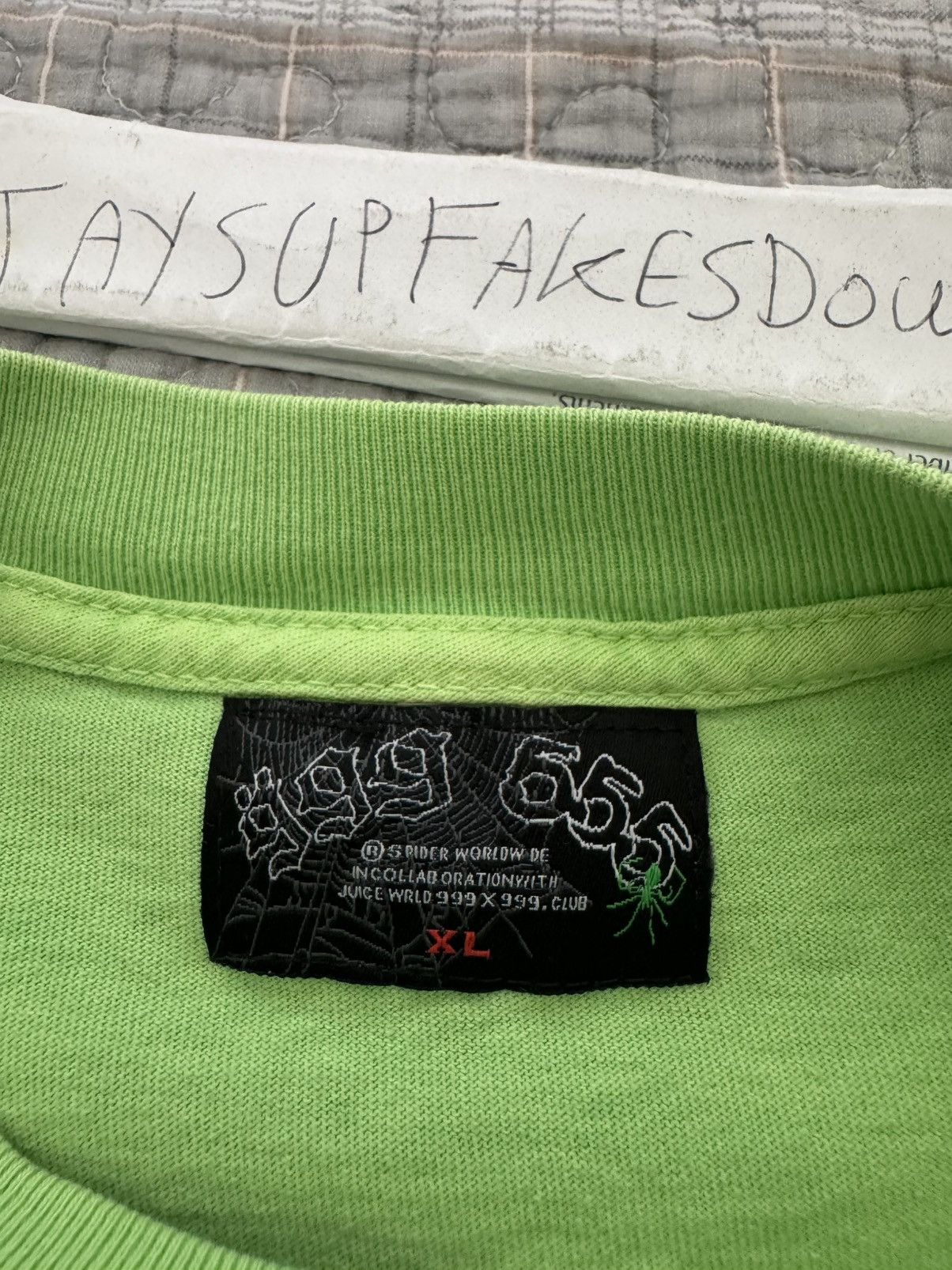 999 Club × Sp5der Juice Wrld x Sp5der Worldwide 999 Club T-Shirt XL Size US XL / EU 56 / 4 - 2 Thumbnail