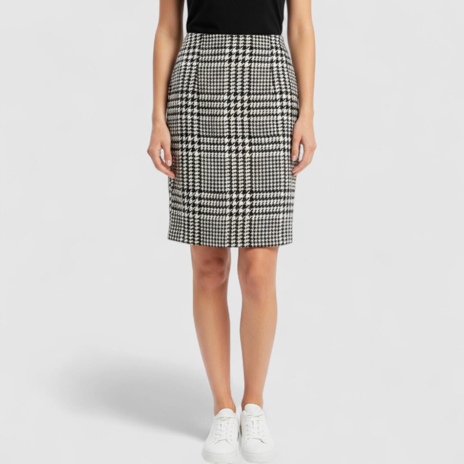 Other Liz Claiborne Vintage Black & White Skirt Womens 8 Medium Size 30" / US 8 / IT 44 - 2 Thumbnail