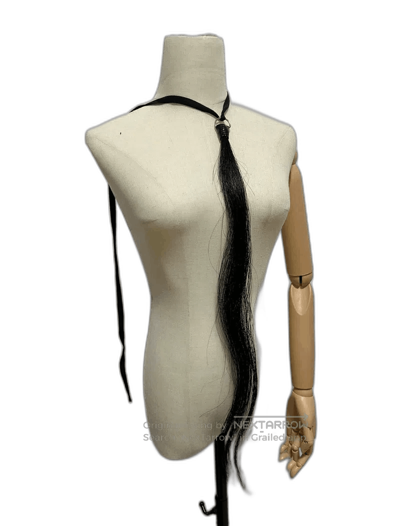 Ann Demeulemeester Black Fur Accessory Belt Tie. Size ONE SIZE - 1 Thumbnail