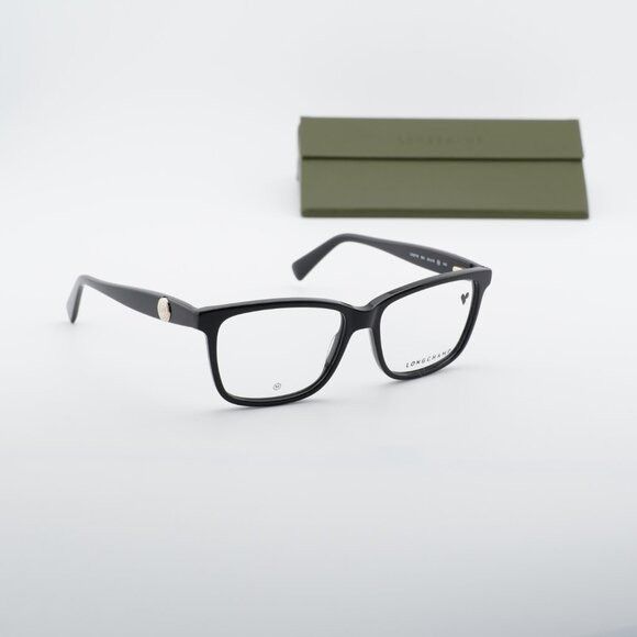 Longchamp Longchamp LO2716 001 Eyeglasses Black 54mm Rectangle Frame Size ONE SIZE - 1 Thumbnail