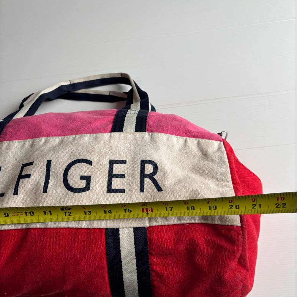 Tommy Hilfiger Vintage Tommy Hilfiger Pink Duffle Bag Size ONE SIZE - 3 Thumbnail