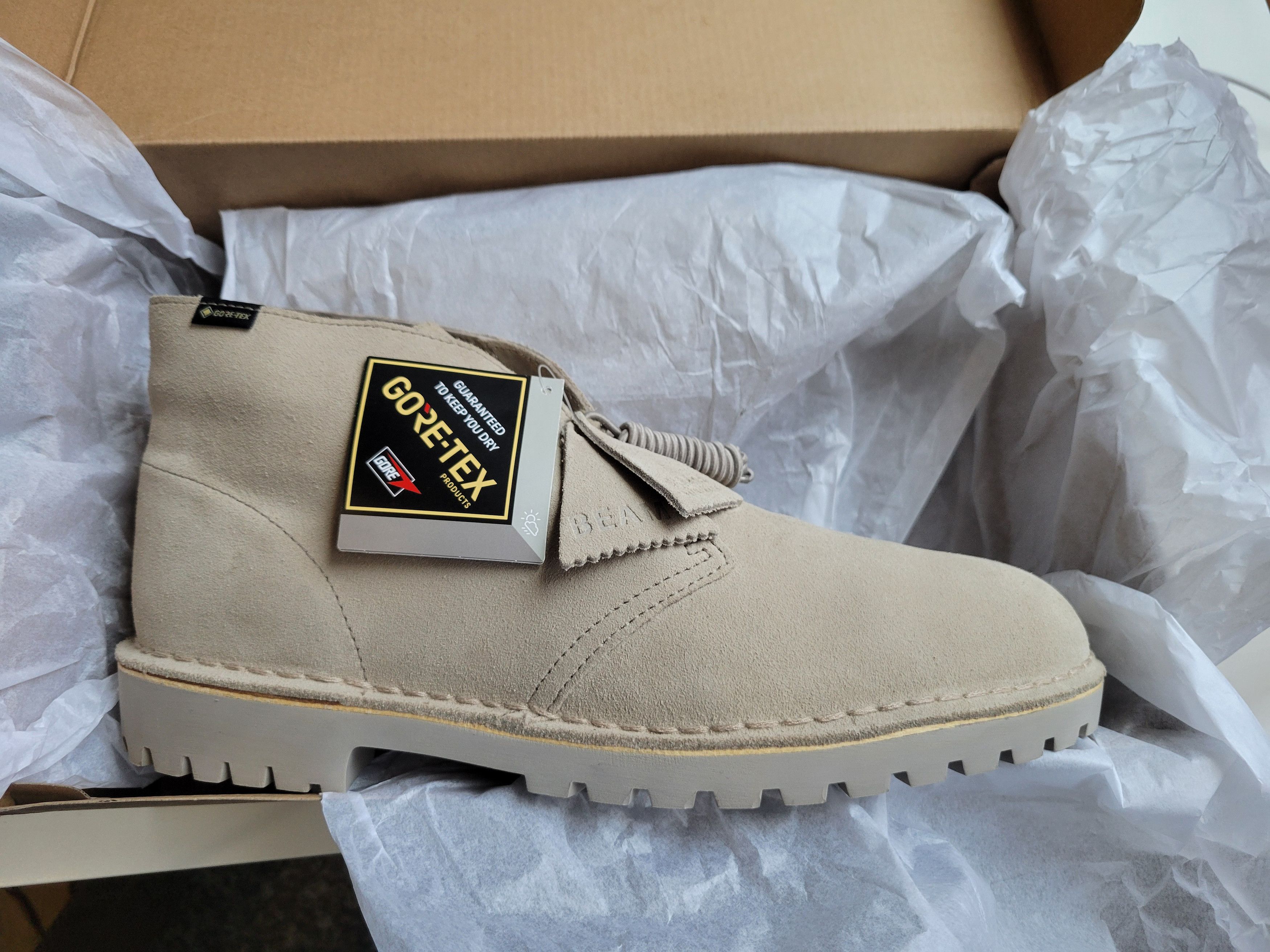 Beams Plus × Clarks × Japanese Brand CLARKS X BEAMS GORE TEX DESERT ROCK SAND size 11.5 Size US 11.5 / EU 44-45 - 6 Thumbnail