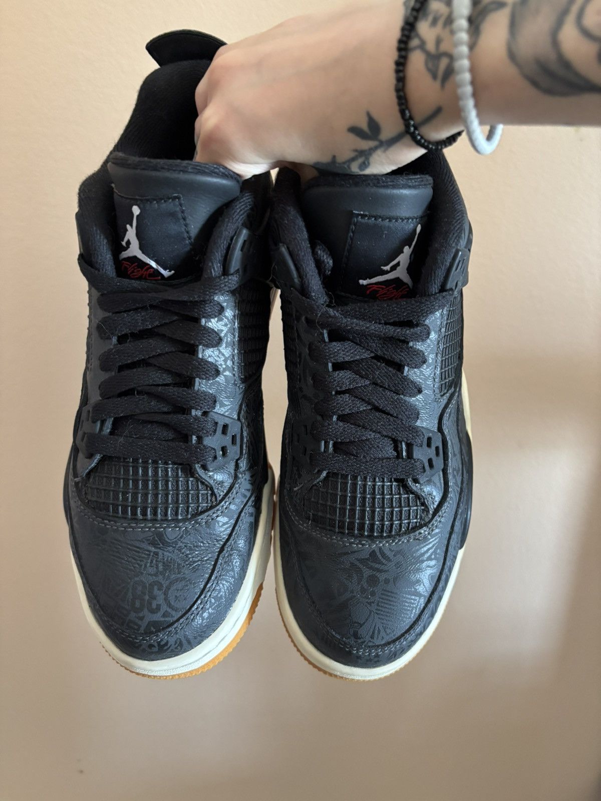 Jordan Brand Air Jordan 4 Retro GS 'Laser' Size US 6.5 / EU 39-40 - 3 Thumbnail