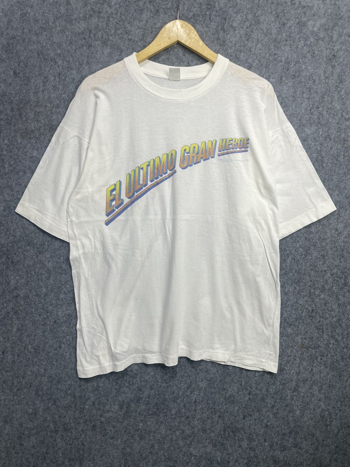 Vintage Vintage 1993 Last Action Hero Movie Promo T-Shirt Size US XL / EU 56 / 4 - 1 Thumbnail