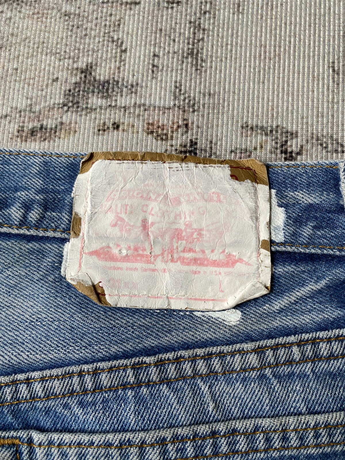Old Park Levi’s X Oldpark Japan Reconstructed Distressed Denim Size US 30 / EU 46 - 19 Thumbnail