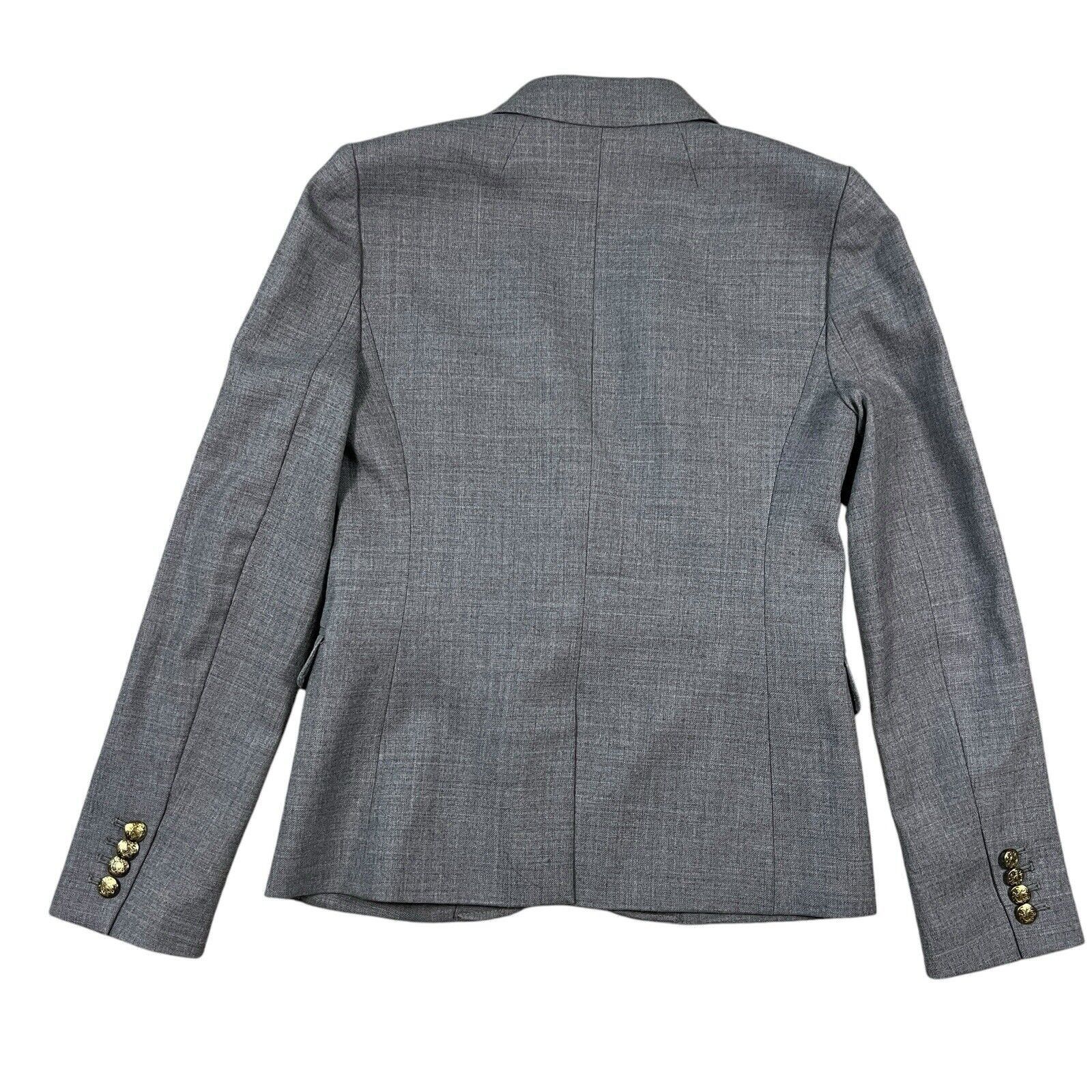 J.Crew J.Crew Blazer Womens Grey Wool Schoolboy Preppy Size 2 Size XS / US 0-2 / IT 36-38 - 8 Thumbnail