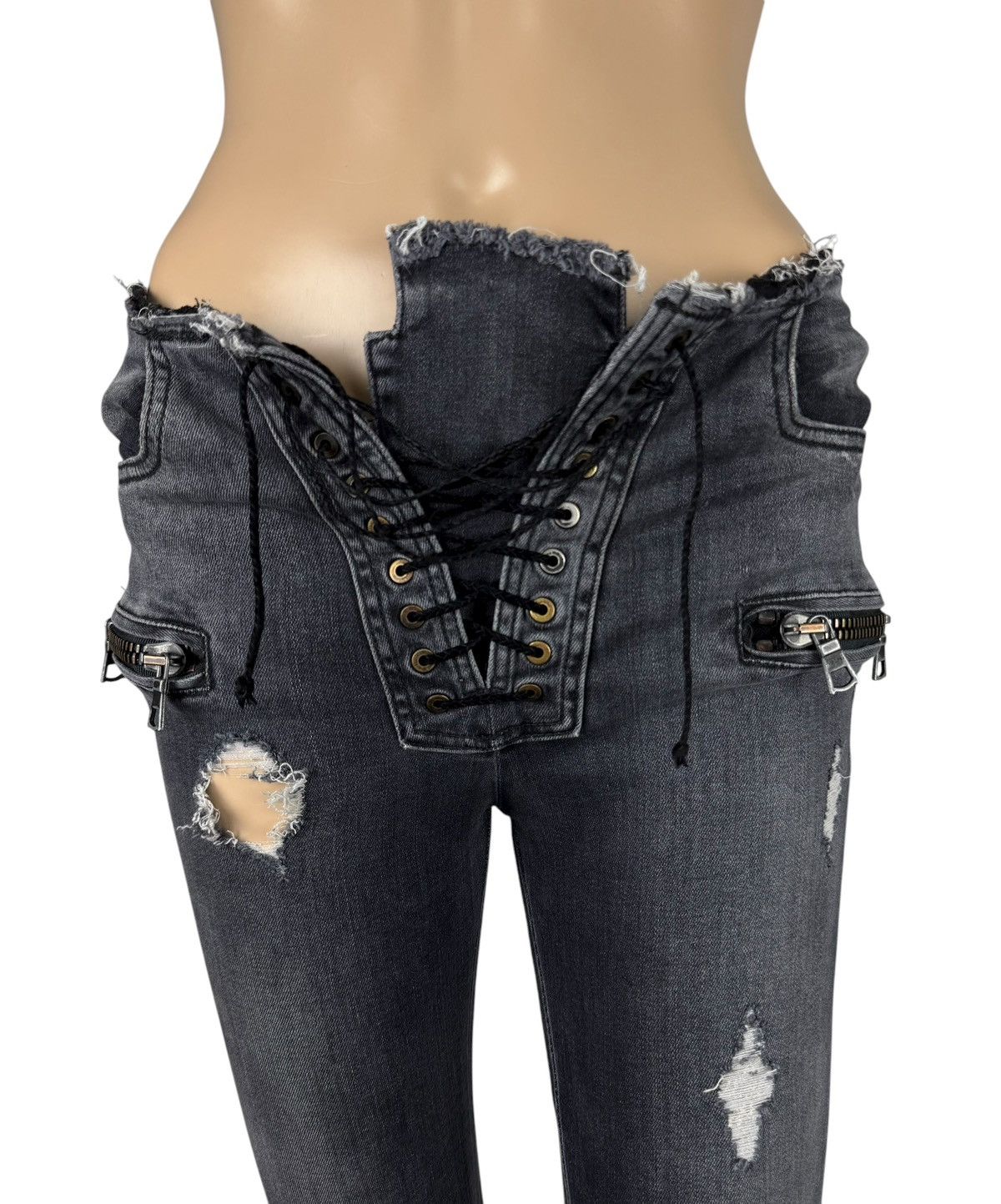 Ben Taverniti Unravel Project Unravel Project Ben Taverniti Flared Jeans Riped Size 27 Size 27" / US 4 / IT 40 - 10 Thumbnail