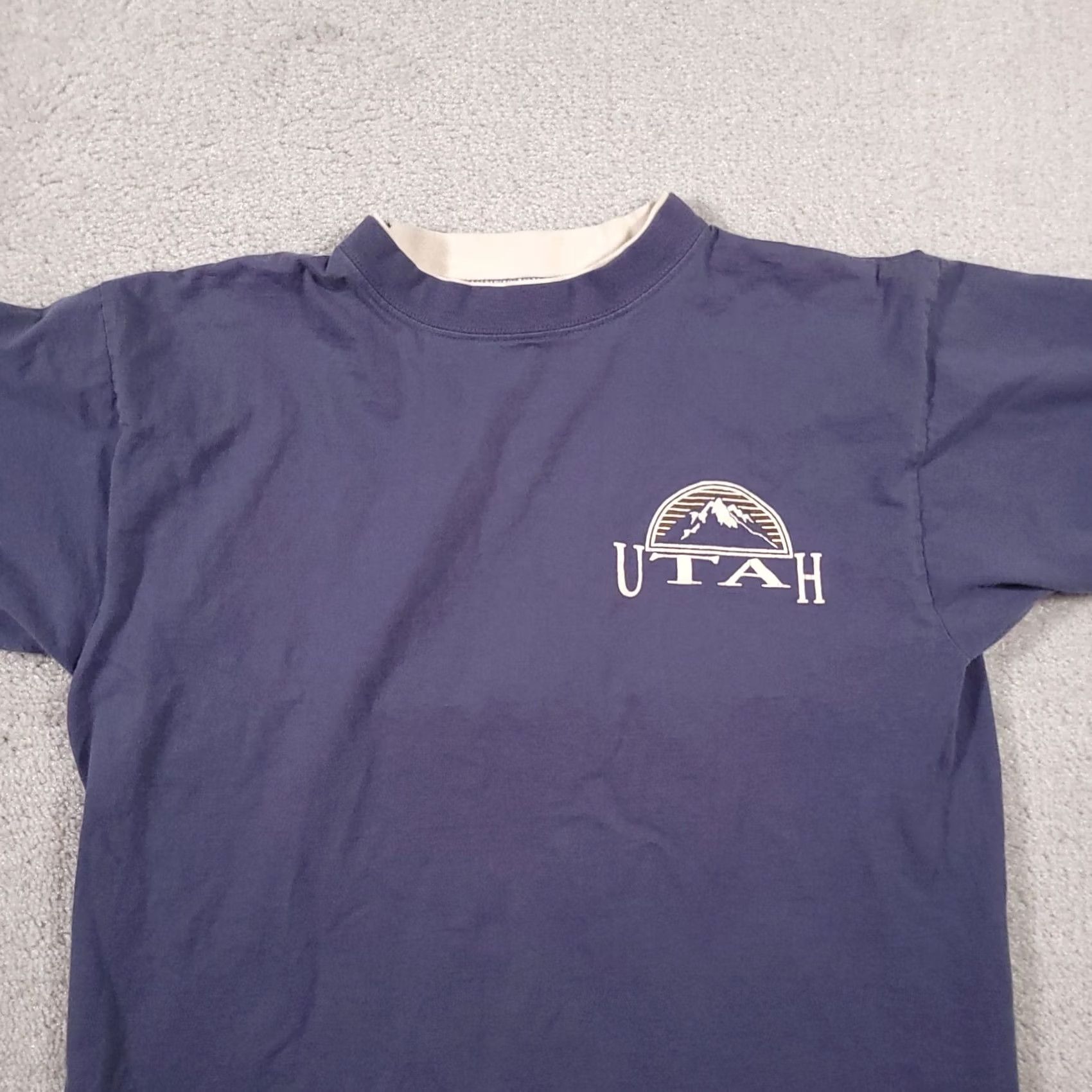 Vintage VINTAGE Eagle Sportswear Shirt Mens L Blue 90s USA Cotton Knit Short Sleeve Crew Neck Athletic Size US L / EU 52-54 / 3 - 3 Thumbnail