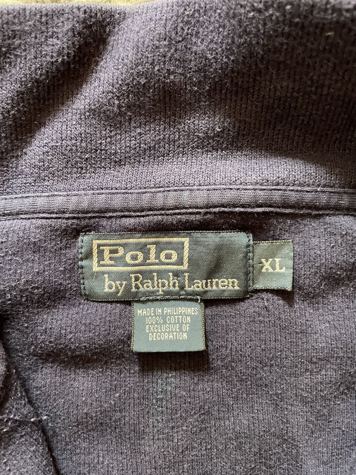 Polo Ralph Lauren × Vintage 00s Polo Ralph Lauren 1/3 Zip Sweater Streetwear Vintage Logo Size US XL / EU 56 / 4 - 10 Thumbnail