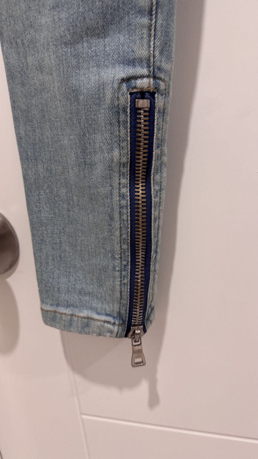 Balmain Balmain Women’s Zippered Biker Jeans Size 26" / US 2 / IT 38 - 7 Thumbnail