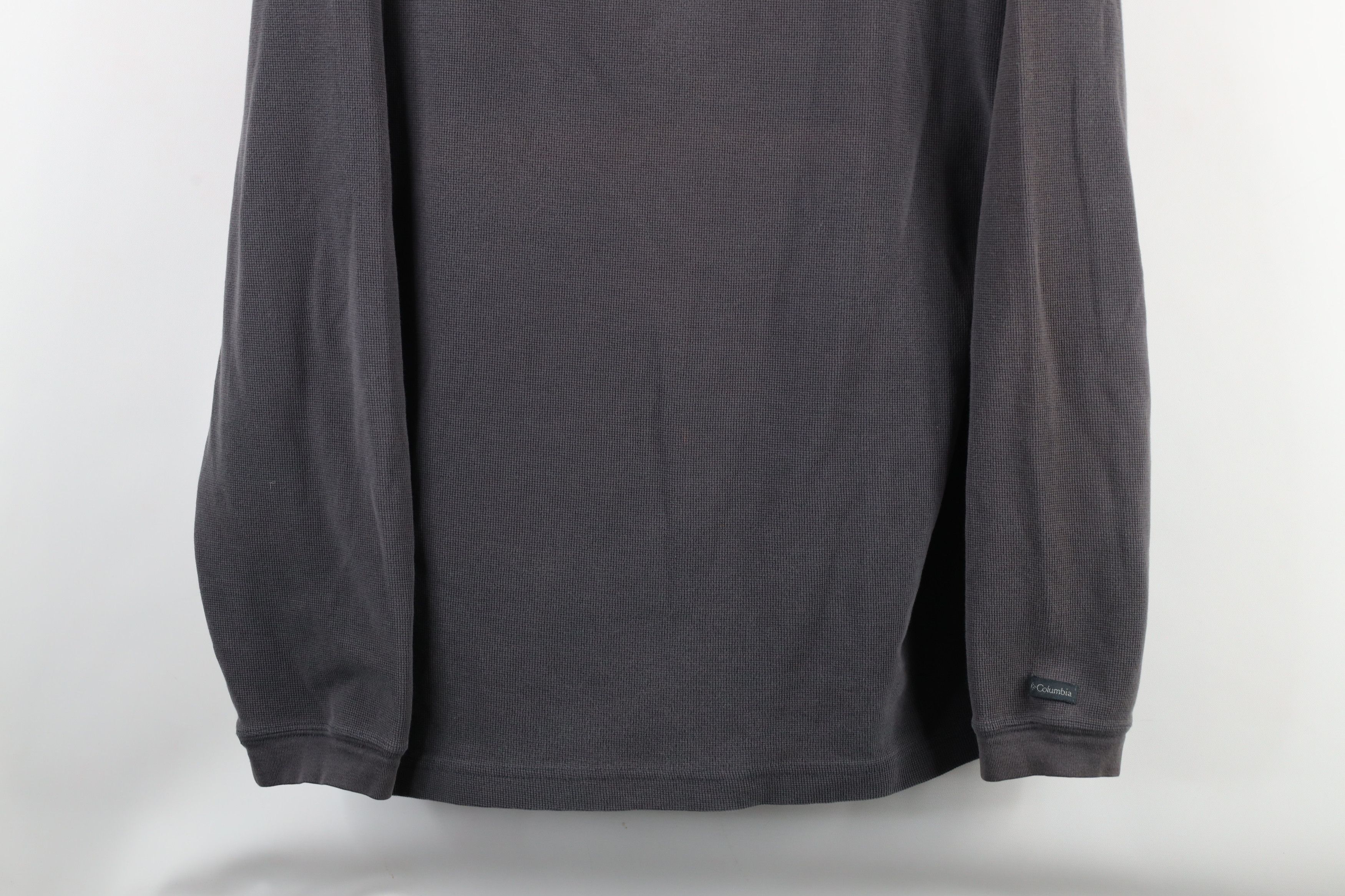 Columbia × Vintage Vintage Columbia Out Thermal Waffle Knit Henley T-Shirt Gray Size US XL / EU 56 / 4 - 3 Thumbnail