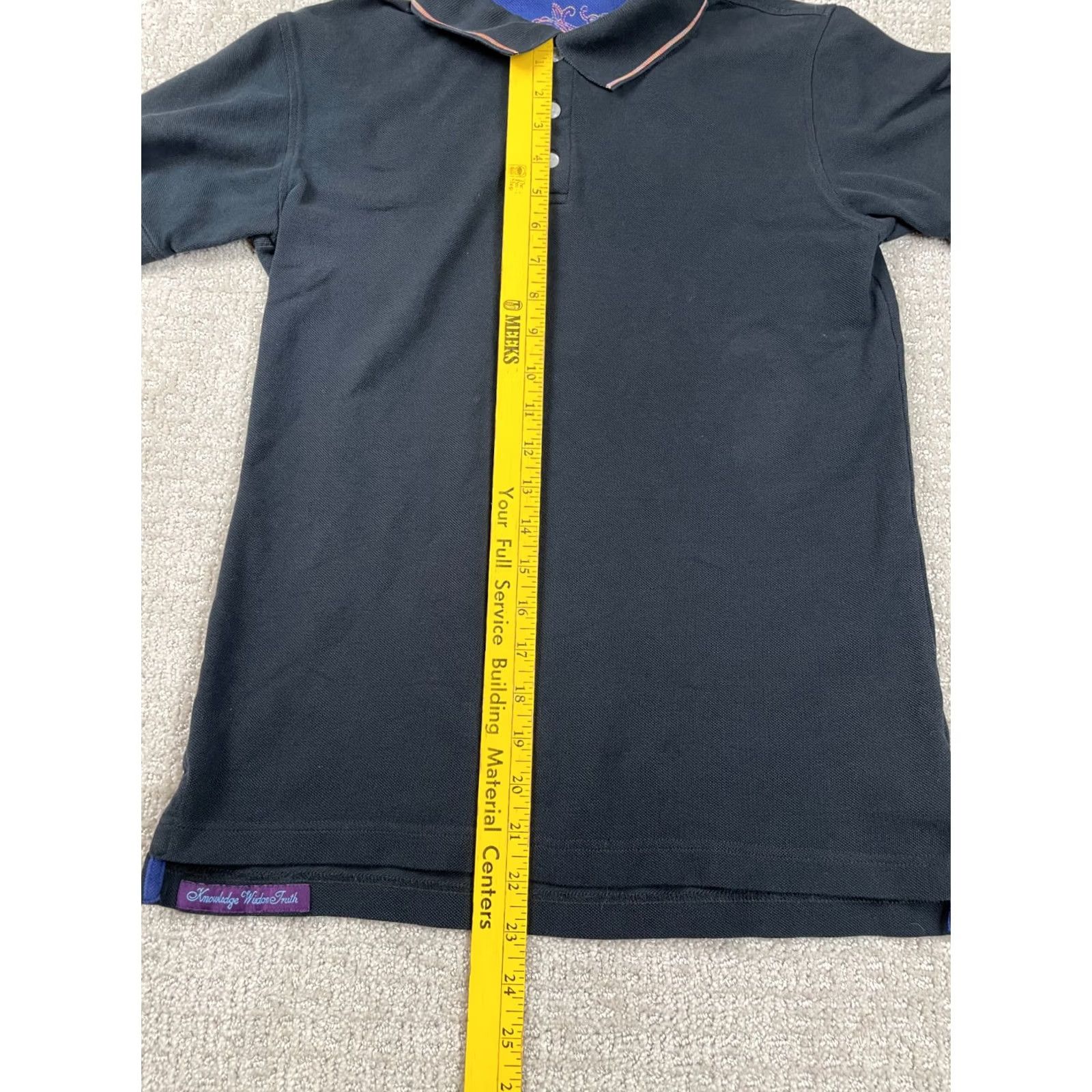 Robert Graham Robert Graham Polo Shirt Mens XS Classic Fit Black Pique Short Sleeve Preppy Size US XS / EU 42 / 0 - 2 Thumbnail