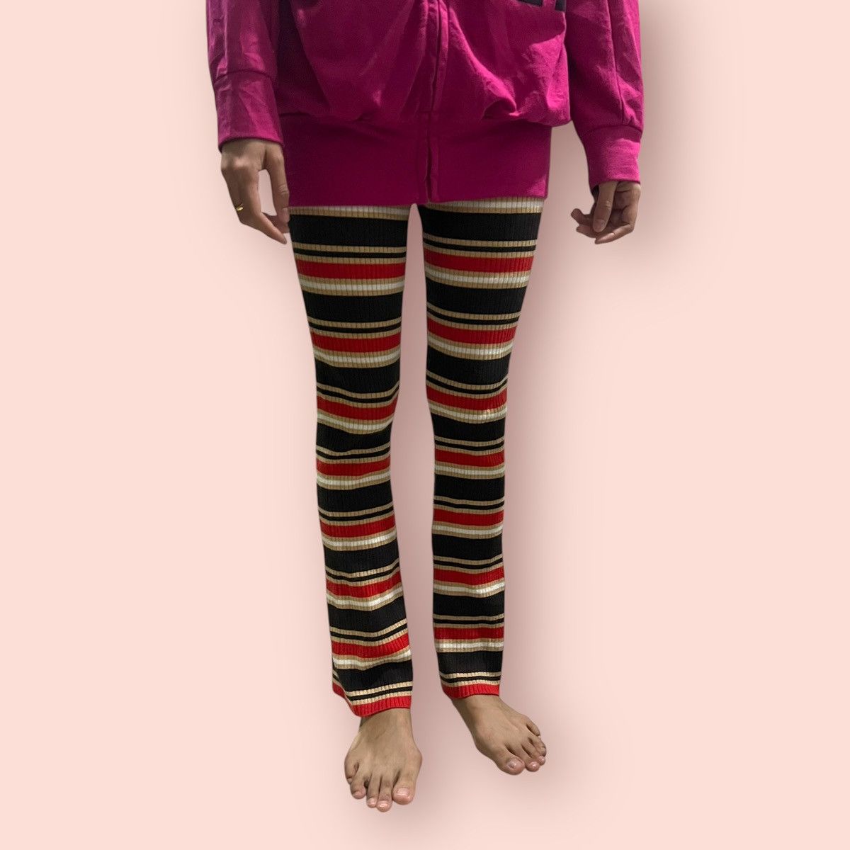 Jun Takahashi × Marimekko × Uniqlo DOPE🔥 MARNI X UNIQLO STRIPED FLARED LEGGING Size 28" / US 6 / IT 42 - 10 Thumbnail