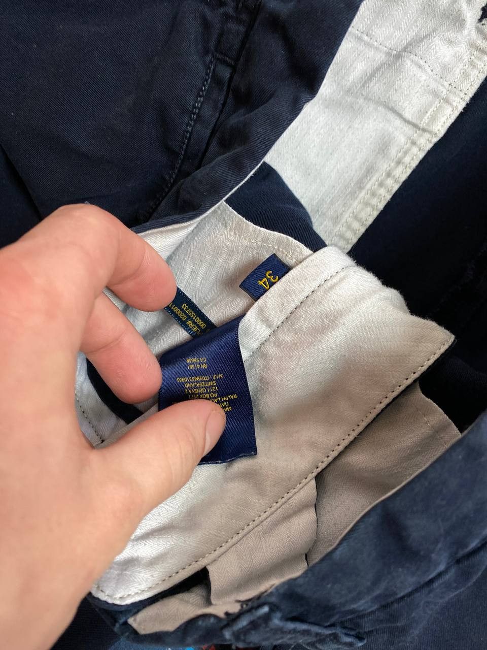 Polo Ralph Lauren Polo Ralph Lauren Chino Slim Fit Blue Shorts Mens Size US 34 / EU 50 - 12 Thumbnail