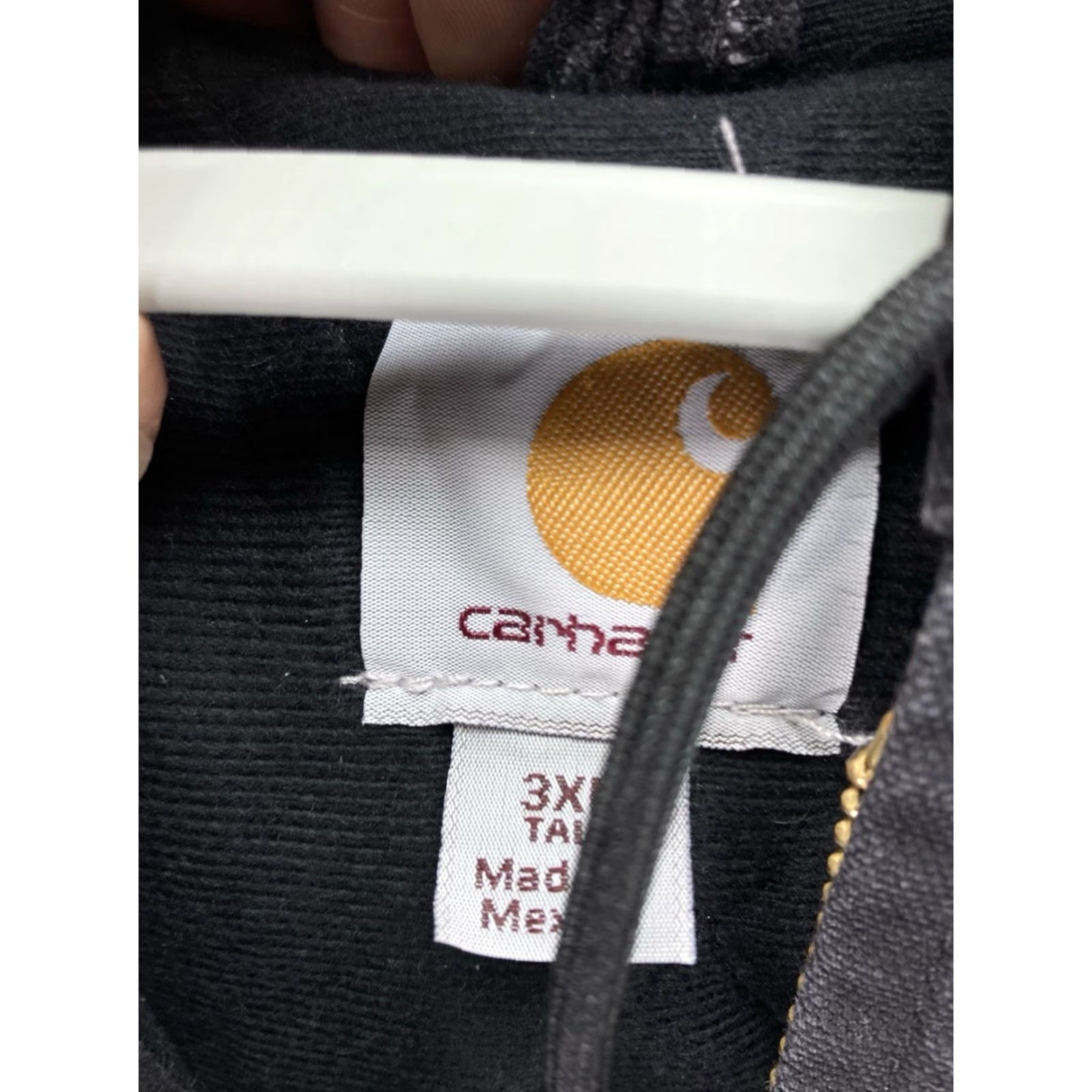 Carhartt VINTAGE Carhartt Jacket Coat Men 3XL Tall Black Duck Canvas Full Zip Hood J130 BLK Size US XXL / EU 58 / 5 - 5 Thumbnail