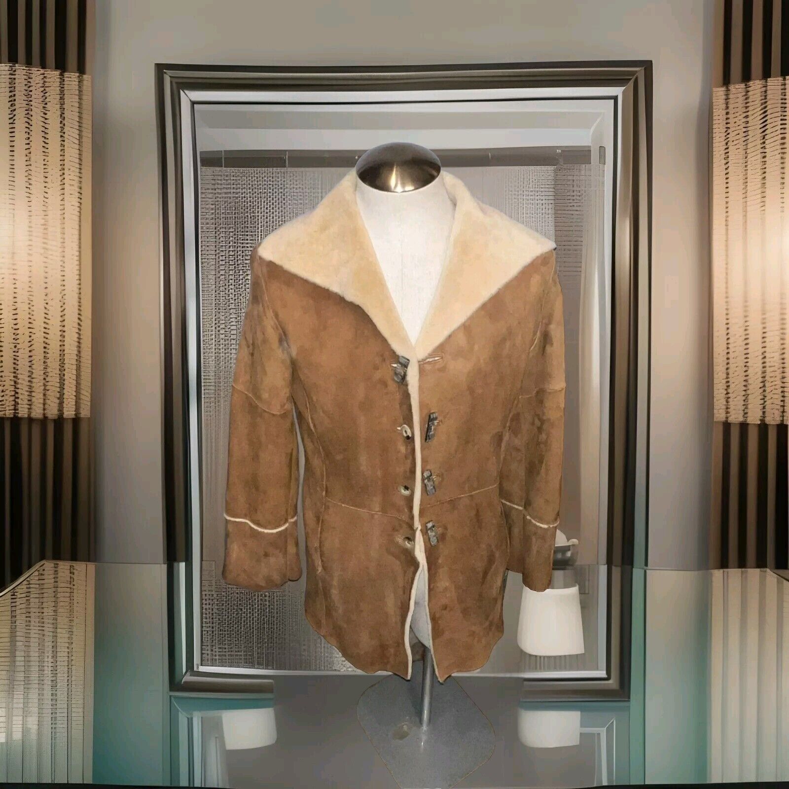 Other Reversible Genuine Shearling & Leather Coat Size S $1795 Size US S / EU 44-46 / 1 - 5 Thumbnail