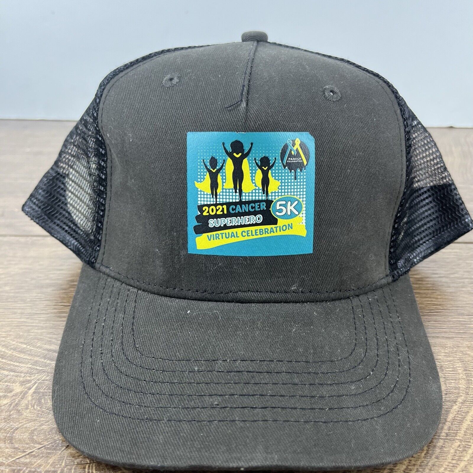 Other 2021 Cancer Superhero 5K Hat Snapback Hat Gray Adjustable Ha Size ONE SIZE - 5 Thumbnail