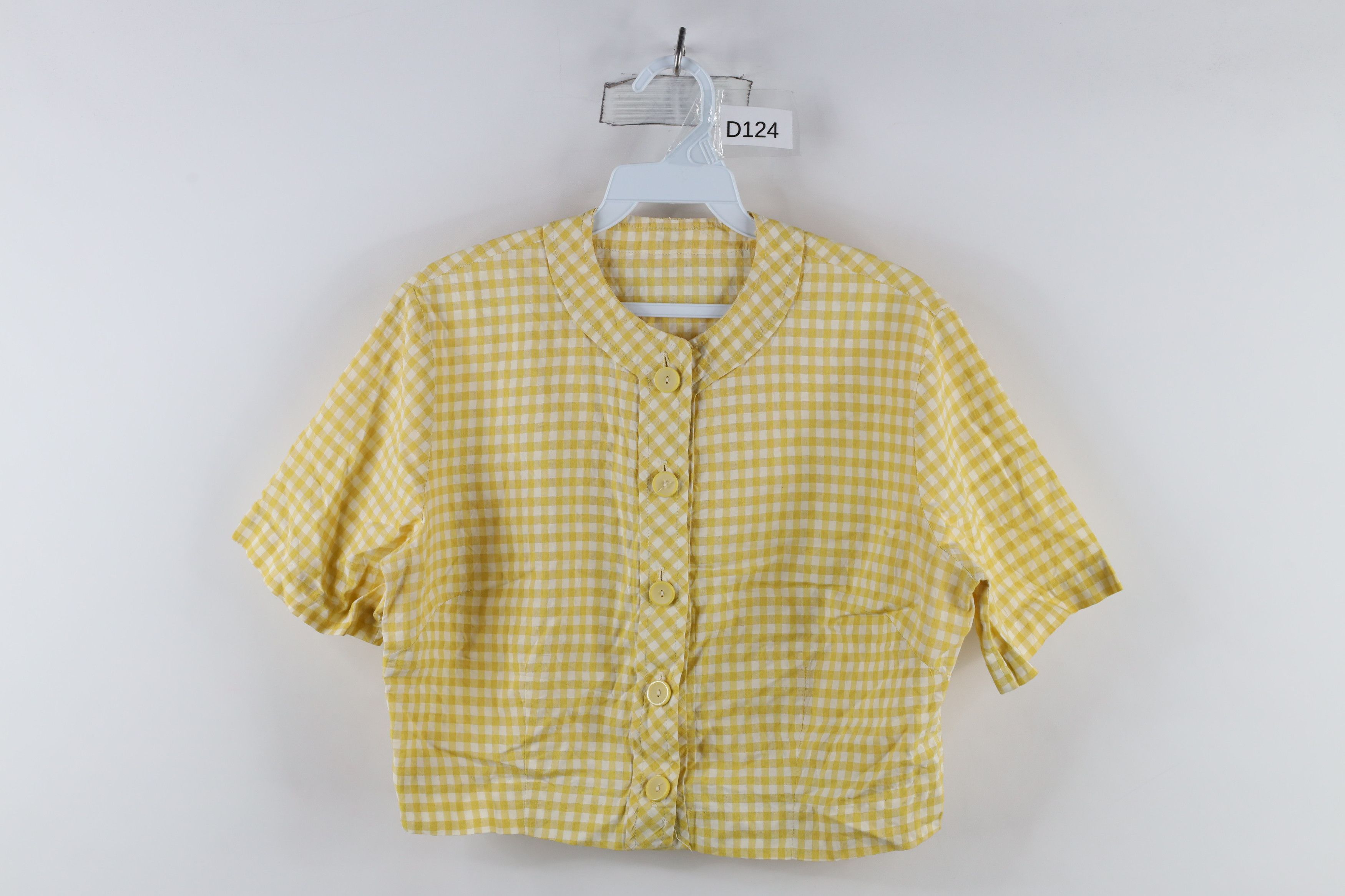 Vintage Vintage 50s 60s Rockabilly Blend Cropped Button Shirt USA Size M / US 6-8 / IT 42-44 - 1 Thumbnail