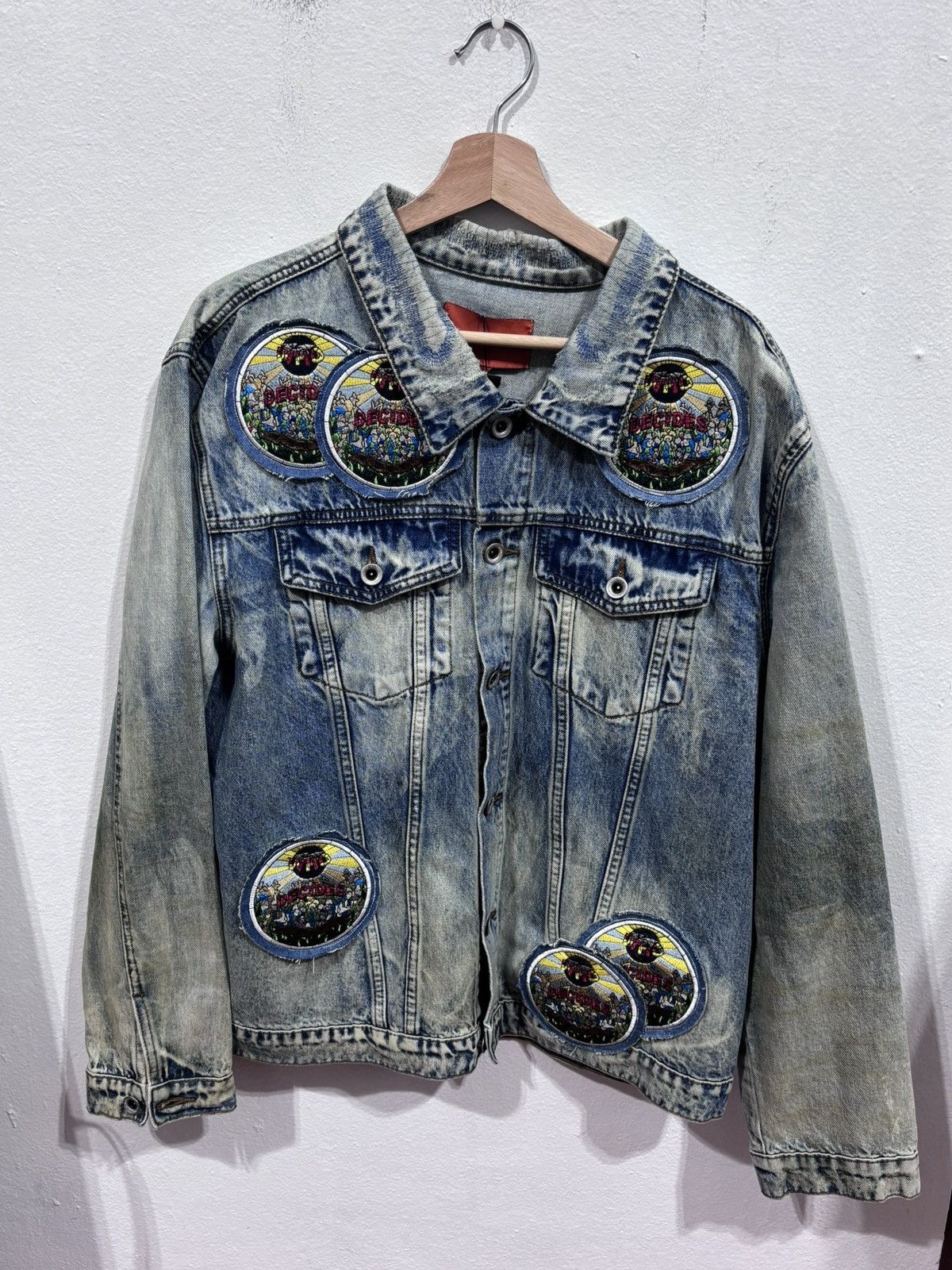 Who Decides War WHO DECIDES WAR ACID SPHERE DENIM JACKET Size US L / EU 52-54 / 3 - 1 Thumbnail
