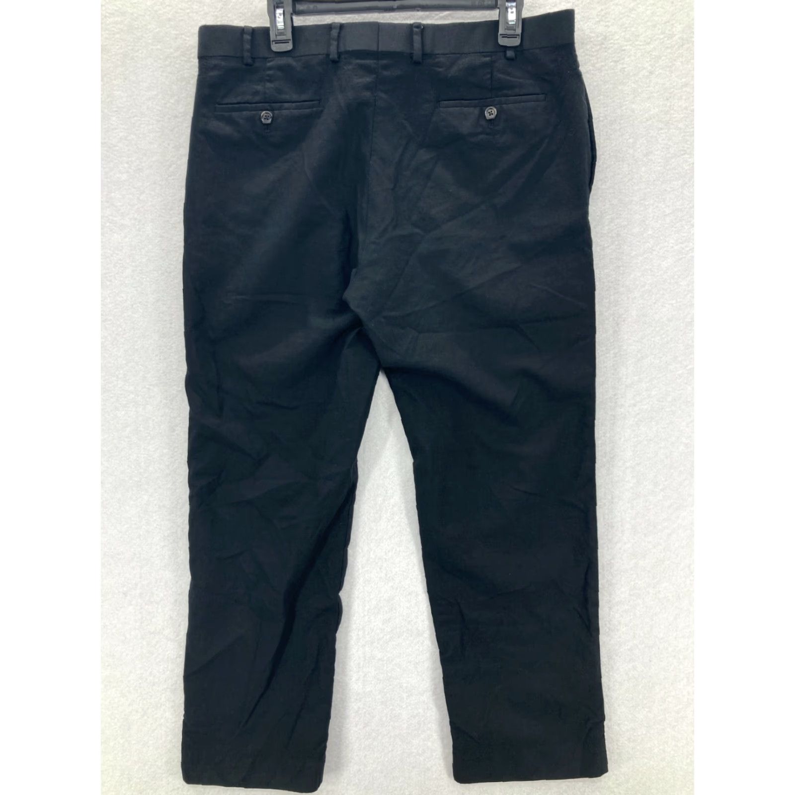 Ralph Lauren Lauren Ralph Lauren Mens Total Comfort Pants 36x30 Black Wool Blend Flat Front 5-Pocket Design Bagged Mens Shoes? Size US 36 / EU 52 - 4 Thumbnail