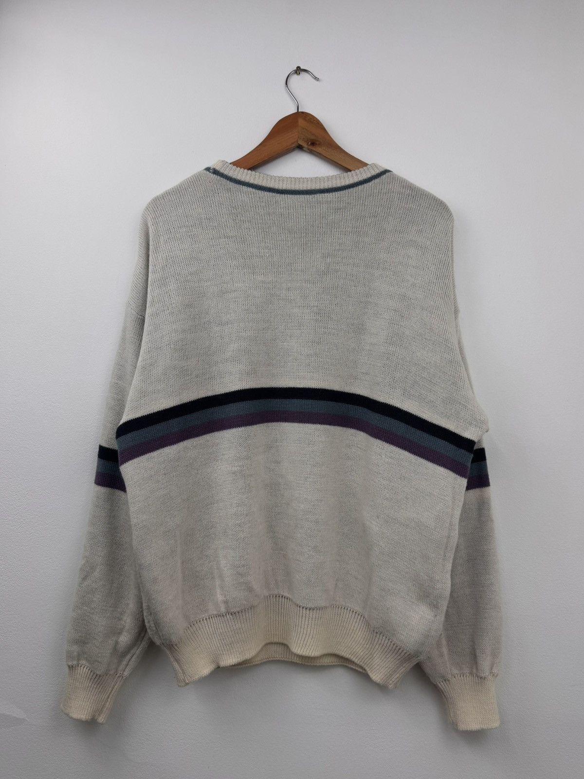 Vintage Bosch Vintage Men Wool Blend Abstract Print Crew Neck Size US L / EU 52-54 / 3 - 8 Thumbnail