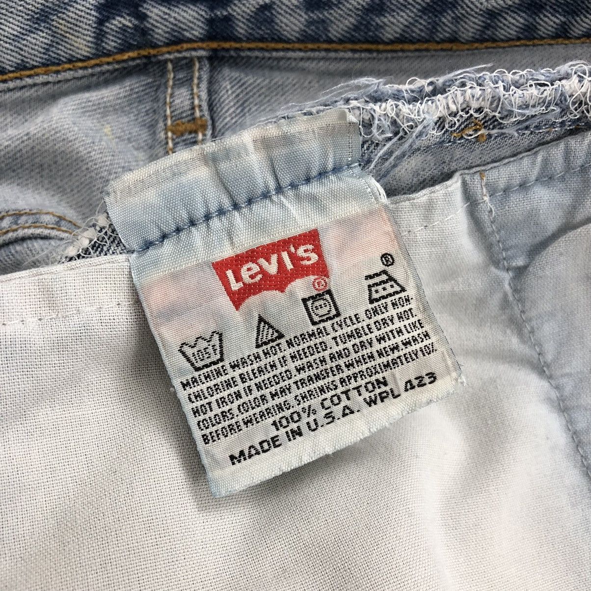 Levi's × Levi's Vintage Clothing Vintage 90s Levis 501XX Paint Splattered Jeans Size US 31 - 15 Thumbnail