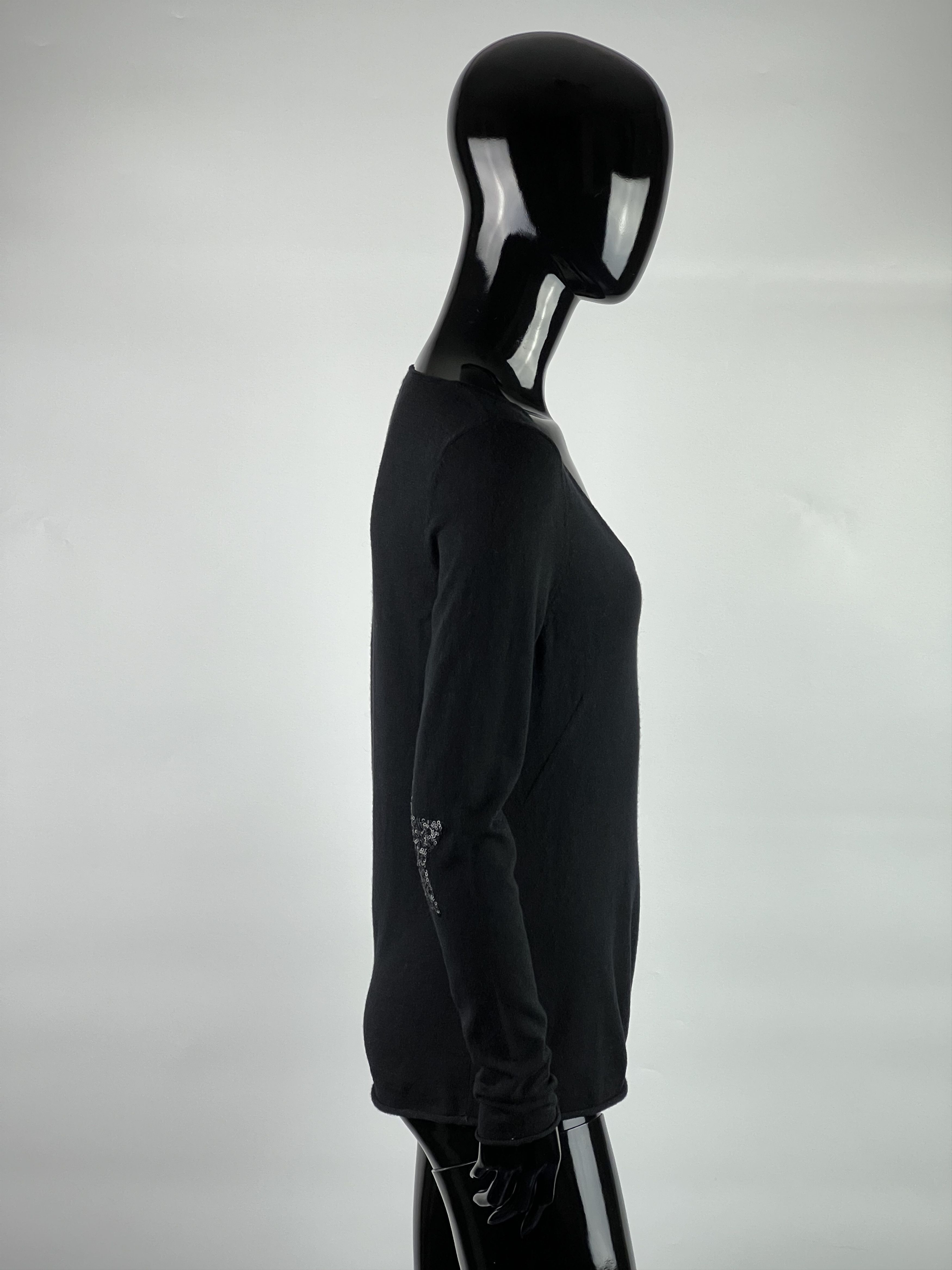 Zadig & Voltaire Zadig & Voltaire Wool Cashmere Sequins V-Neck Sweater Size M Size M / US 6-8 / IT 42-44 - 2 Thumbnail
