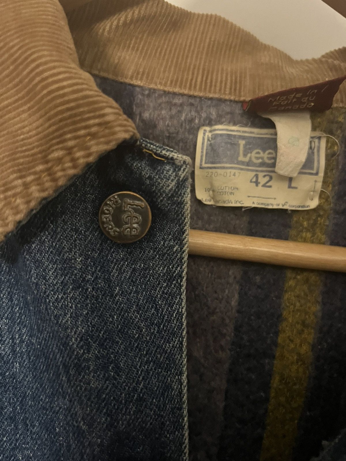 Carhartt × Lee 80s LEE Storm rider denim work jacket Size US L / EU 52-54 / 3 - 9 Thumbnail