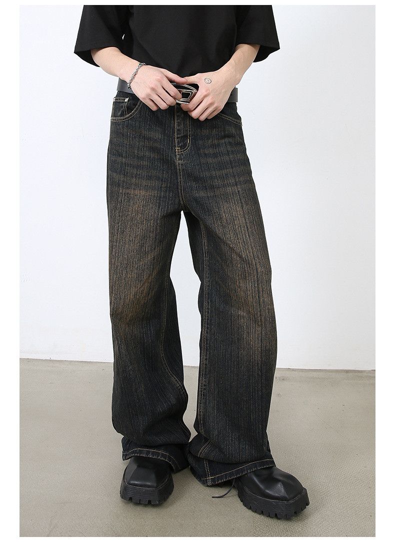 Vintage American men's street retro distressed flared jeans Size US 32 / EU 48 - 2 Thumbnail