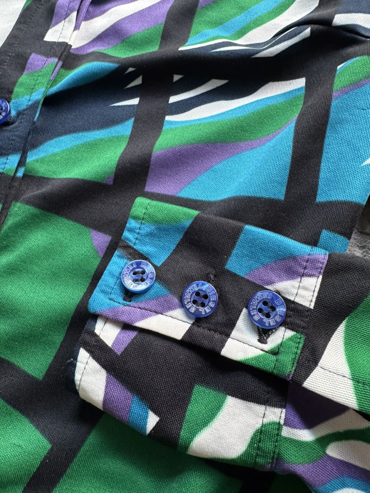 Diesel Diesel Vintage Abstraction Printed Y2K shirt Size M Size M / US 6-8 / IT 42-44 - 8 Thumbnail
