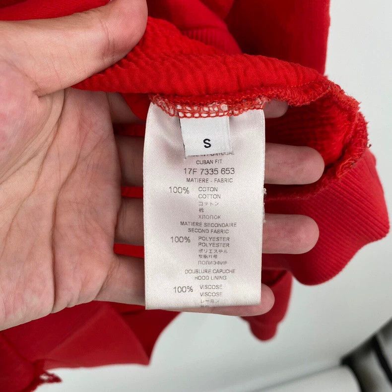Givenchy Givenchy Red Big Destruction Hoodie Size US S / EU 44-46 / 1 - 5 Thumbnail