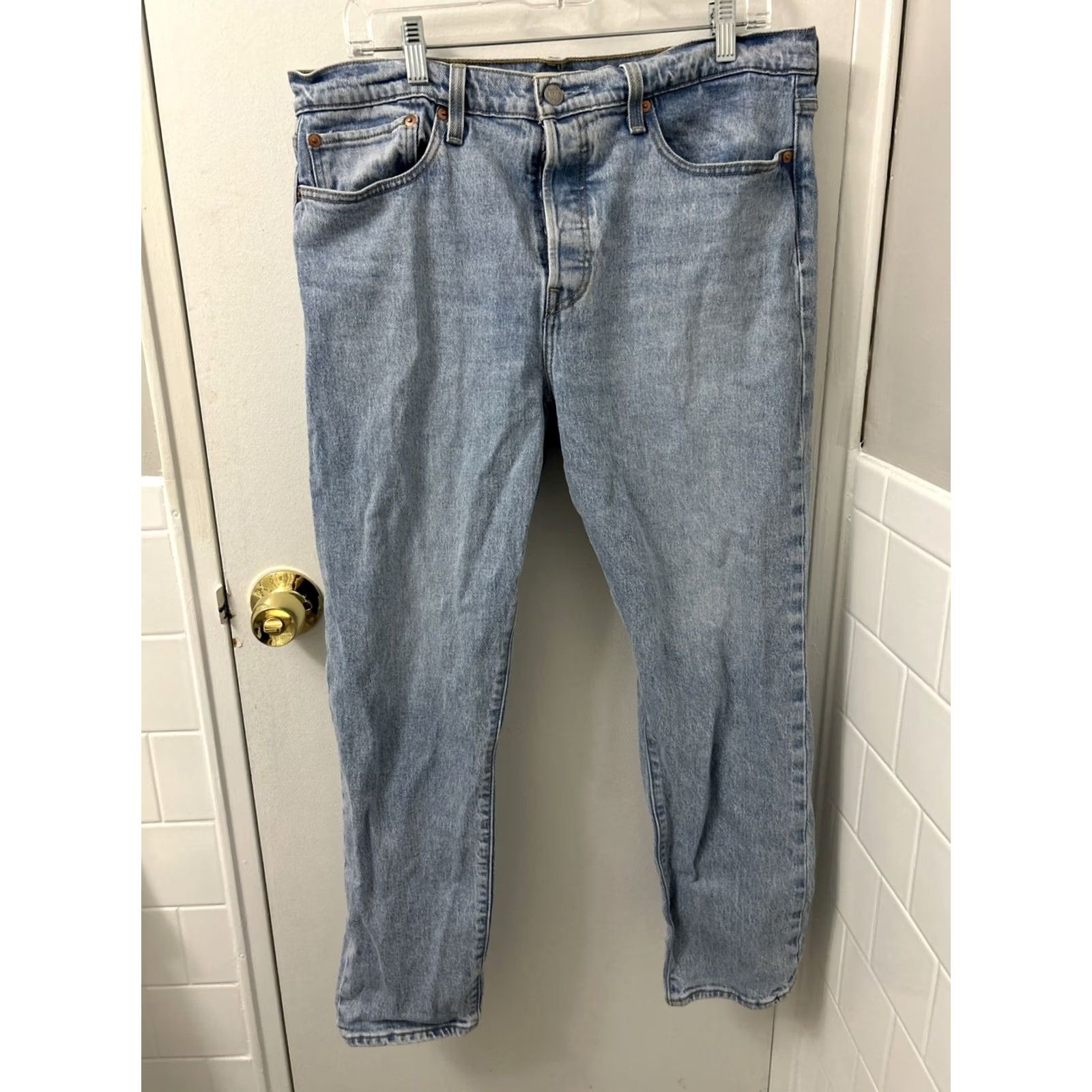 Levi's VINTAGE Levi's Premium Jeans Womens 33x27 Blue Wedgie Denim Straight Fit Button Zip Regular 5-Pocket Embroidered Stretch Retro Mens? Wait. Size 24" / US 00 / IT 34 - 2 Thumbnail