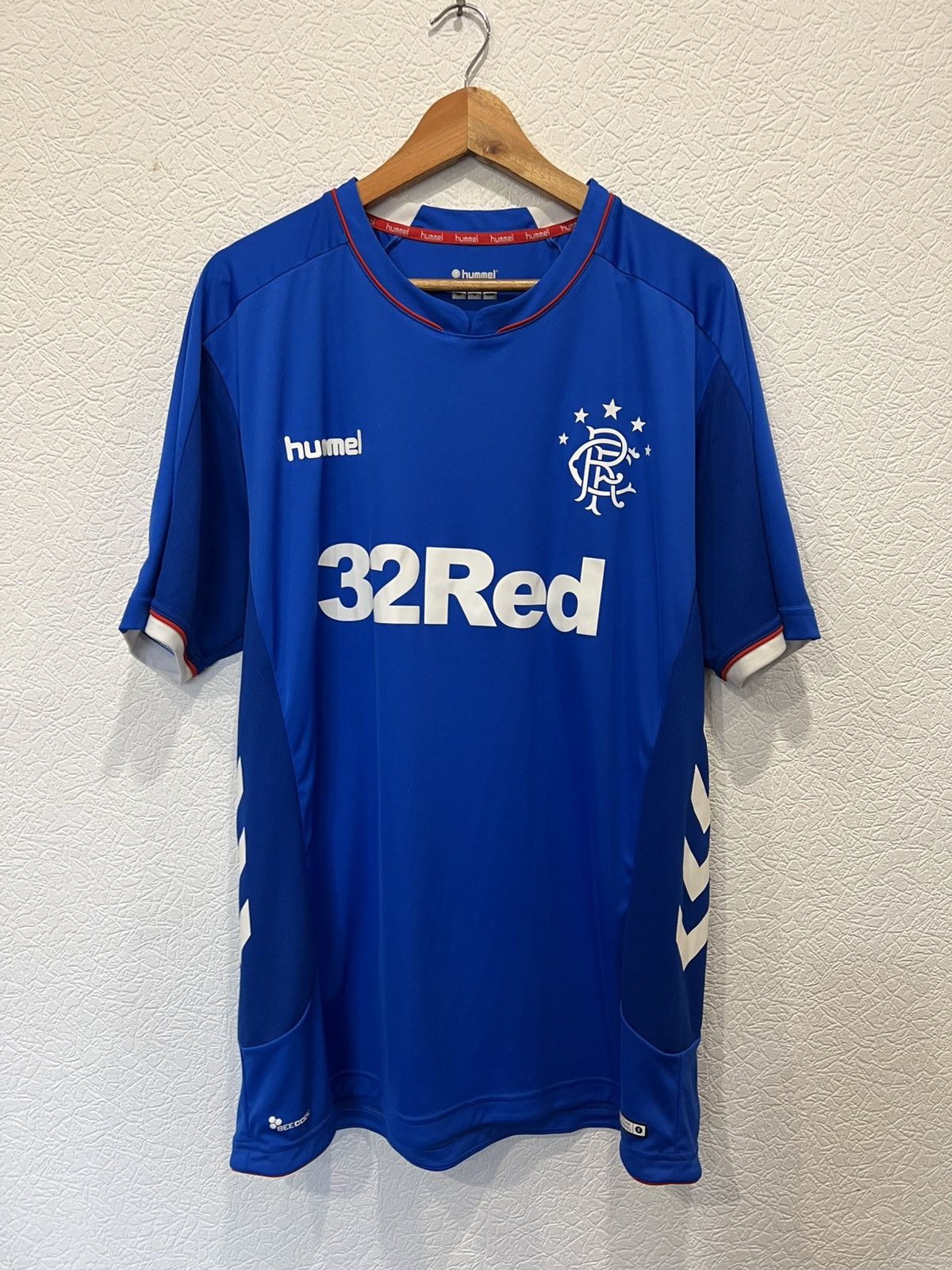 Hummel Hummel Rangers 2018/2019 Home Kit Soccer Jersey Football Size US XXL / EU 58 / 5 - 1 Thumbnail