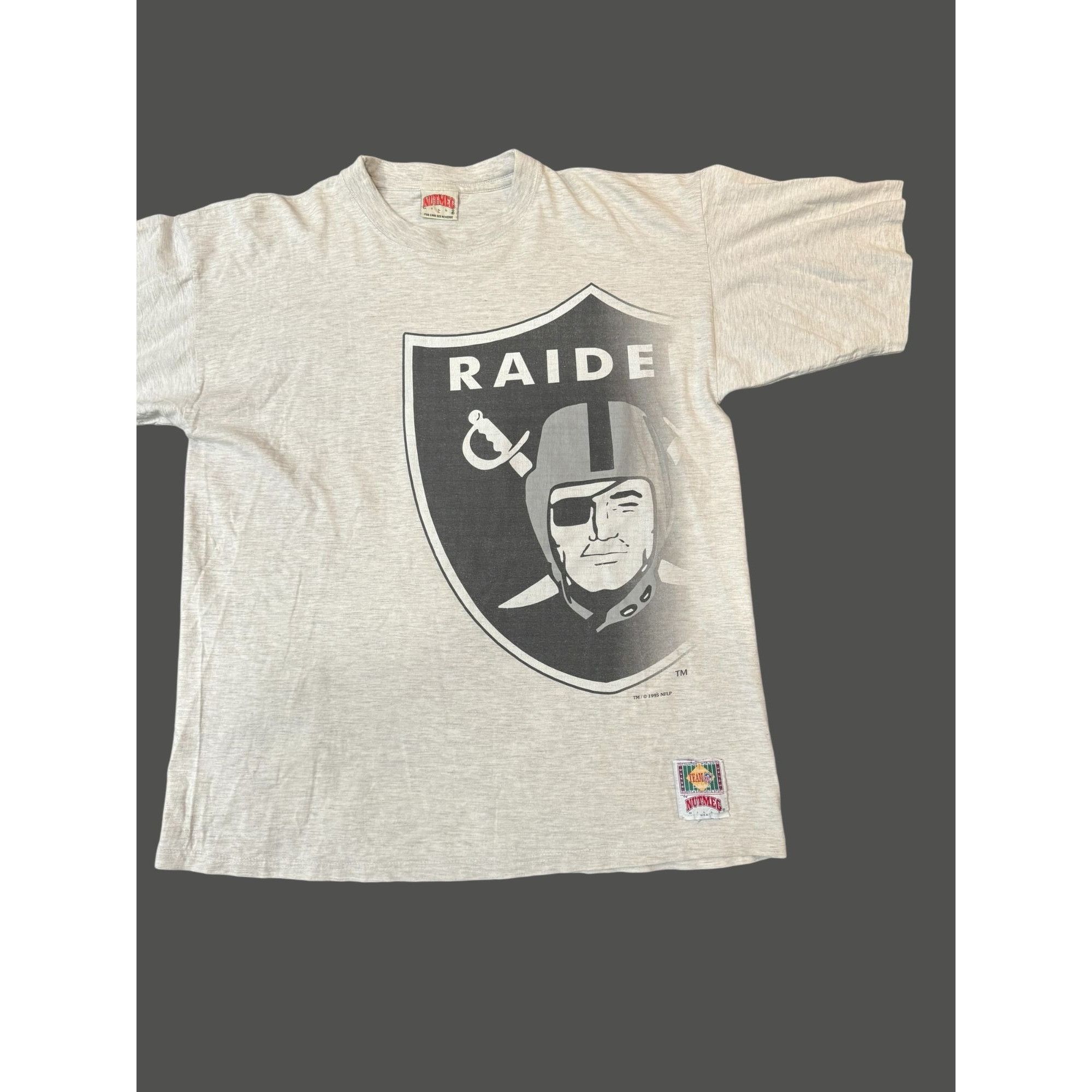 Nutmeg 1995 Nutmeg Oakland Raider T-Shirt Size US L / EU 52-54 / 3 - 2 Thumbnail