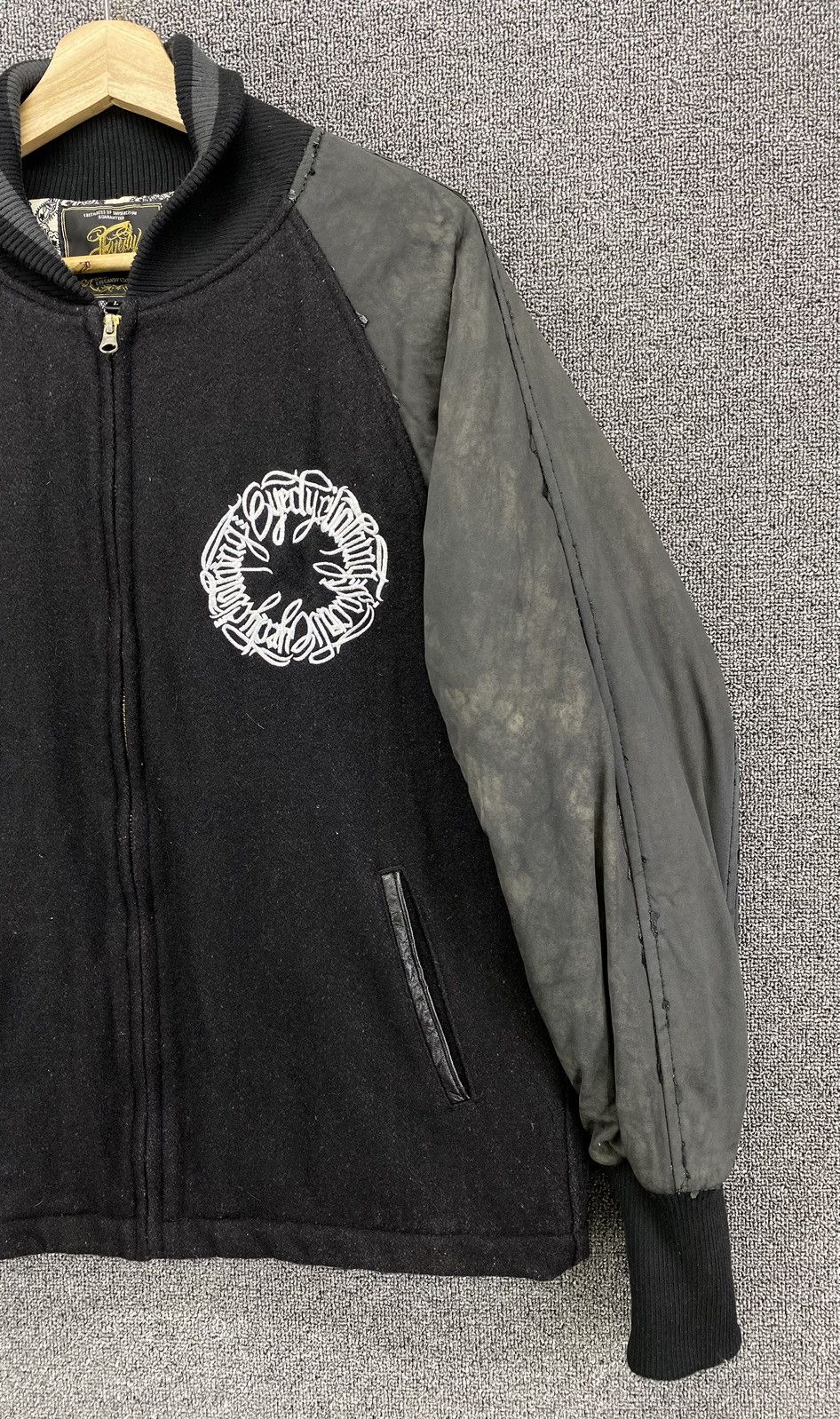 Japanese Brand Vintage Eyecandy Paisley Inspired Wacko Maria Varsity Jacket Size US L / EU 52-54 / 3 - 10 Thumbnail