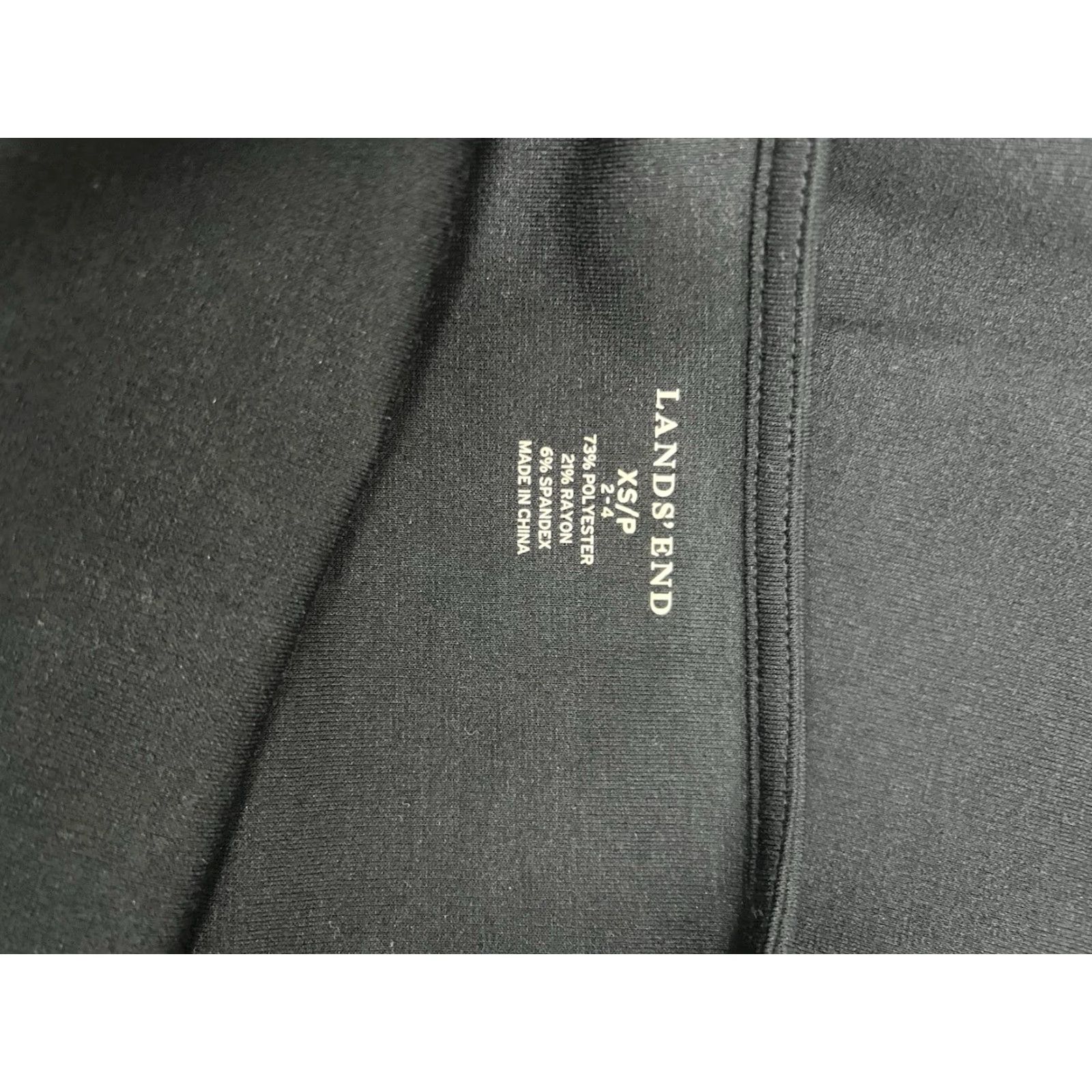 Lands' End Lands’ End Dress Women Black Sleeveless Cowl Neck A-line Casual Midi Unlined XS (2-4) Size XS / US 0-2 / IT 36-38 - 3 Thumbnail