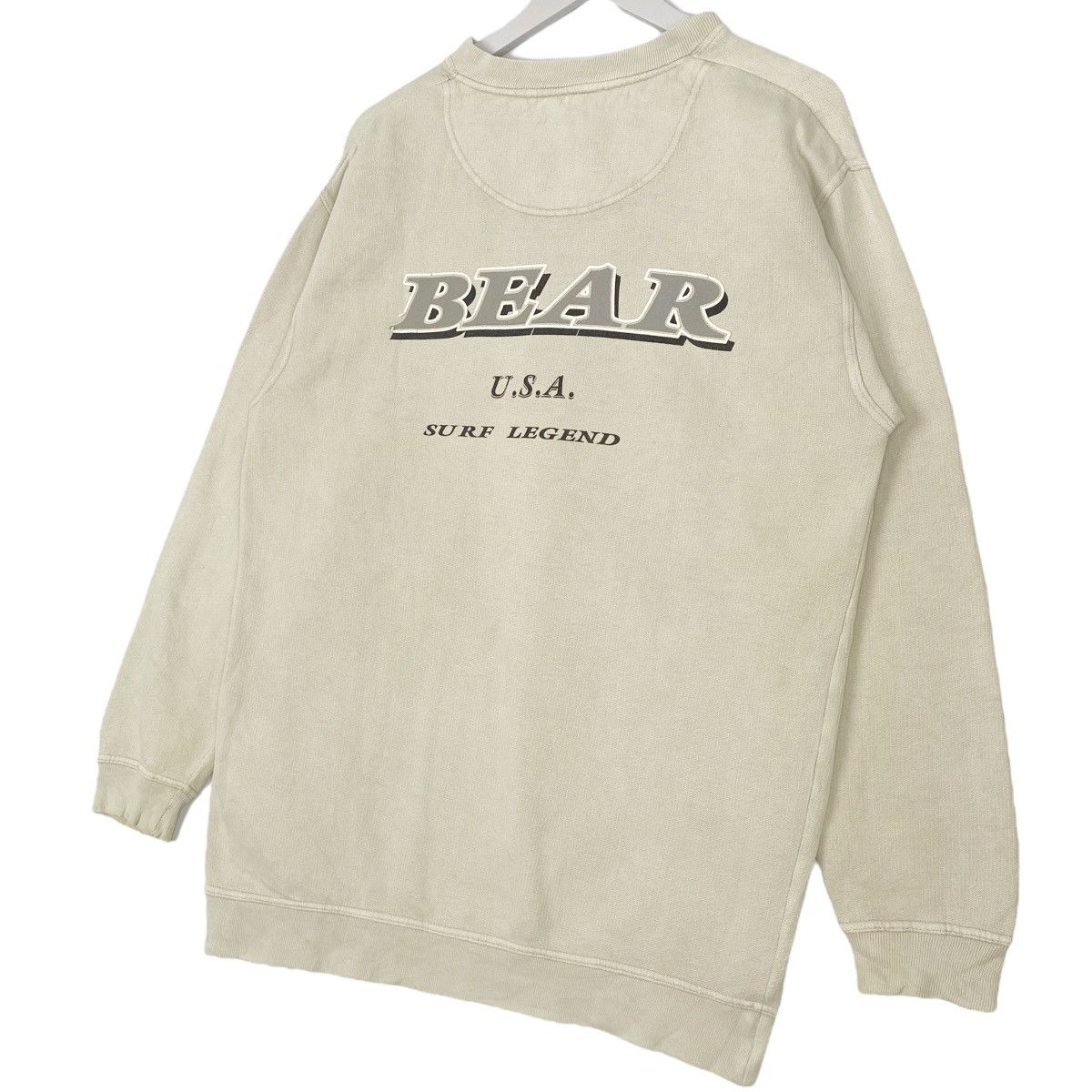 Vintage Vintage Bear Crewneck Sweatshirt White Pullover Jumper Sz M Size US M / EU 48-50 / 2 - 8 Thumbnail