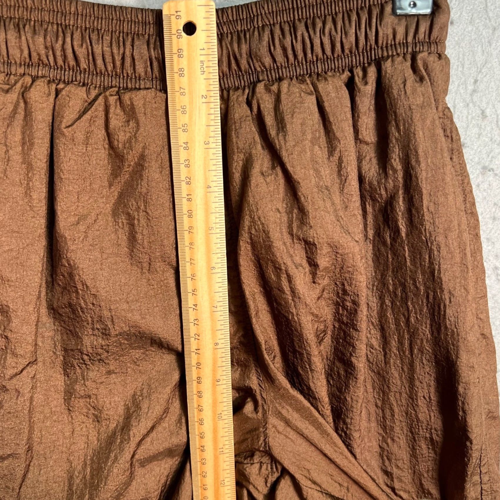 Champion Champion Athletic Shorts Drawstring Womens XS Brown Polyester 6 in Inseam Activewear Summer Size 26" / US 2 / IT 38 - 7 Thumbnail