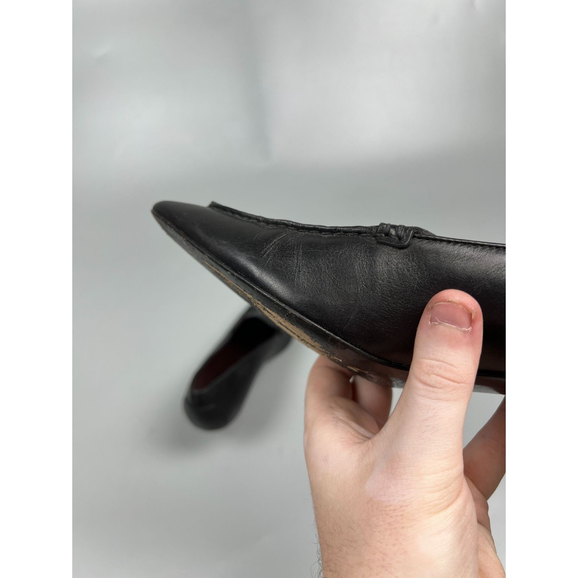 Tod's Tod’s Pointed Toe Kitten Heel Leather Pumps (Y01030) Size US 6 / IT 36 - 12 Thumbnail