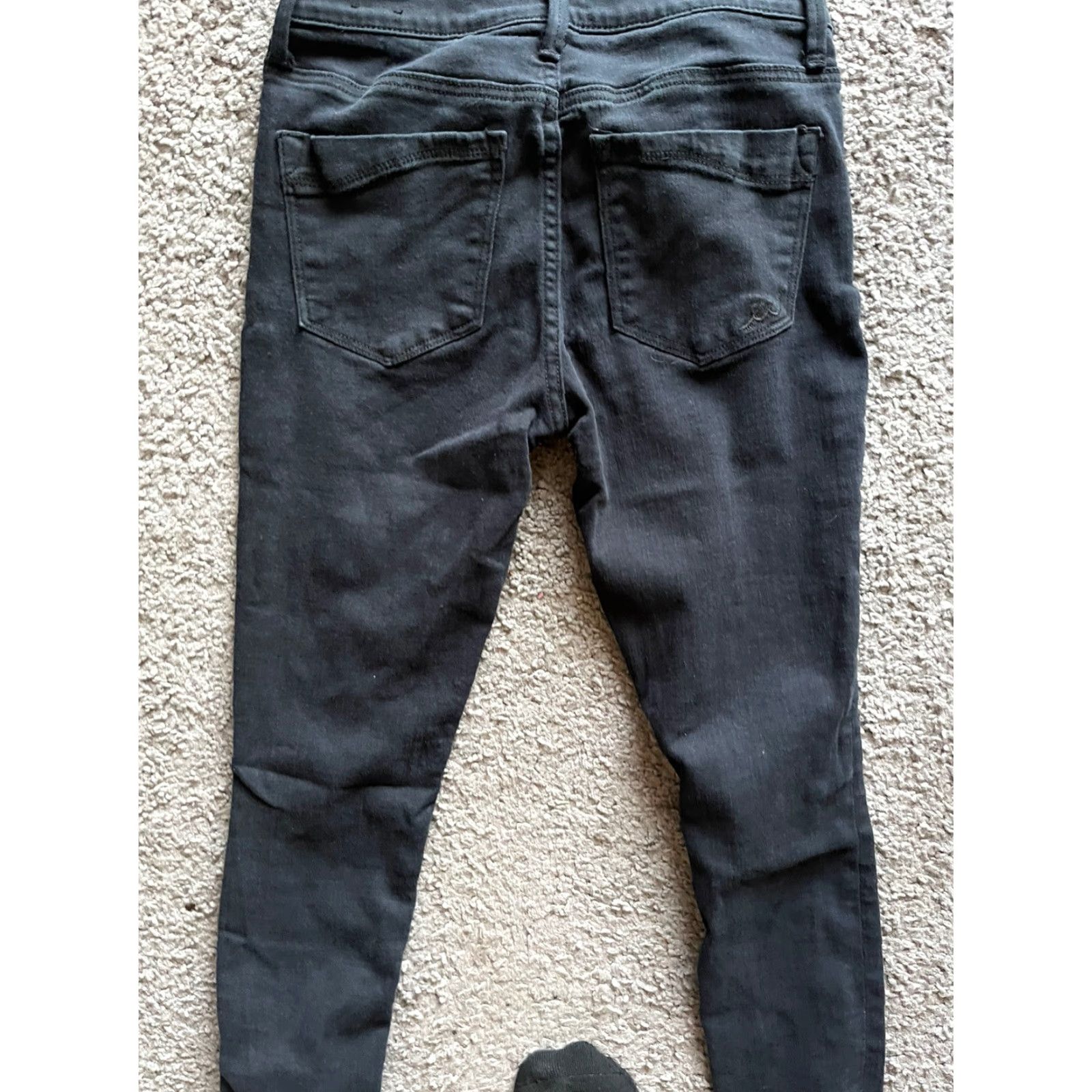 Express Express Jeans Legging Black Womens 4 Regular 30in Denim Cotton Blend Zip Button Pockets Stretch Modern 90s? Size 27" / US 4 / IT 40 - 5 Thumbnail