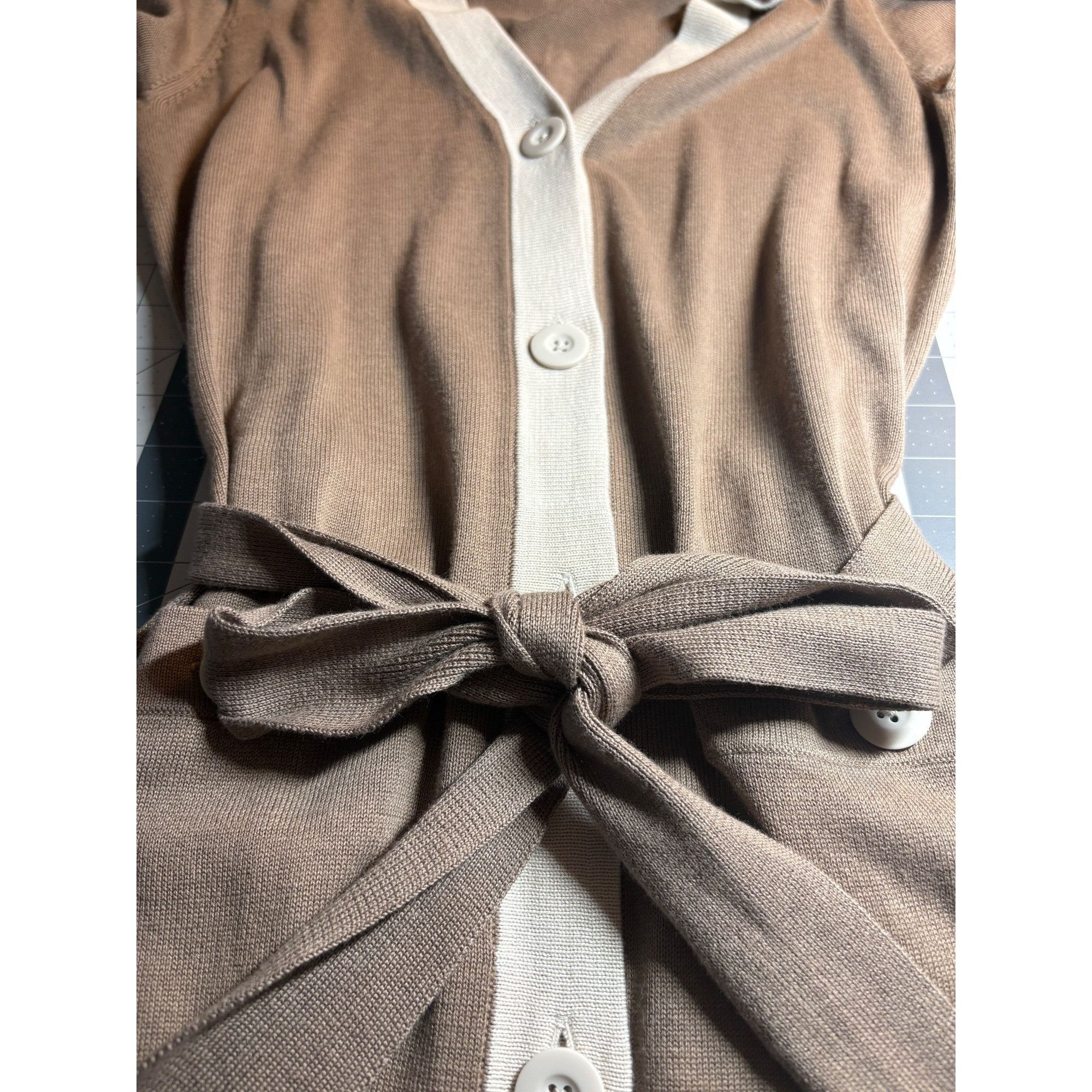 Other Cabi Women’s Sweater Dress Brown Beige S Minimalist Old Mone Size S / US 4 / IT 40 - 4 Thumbnail